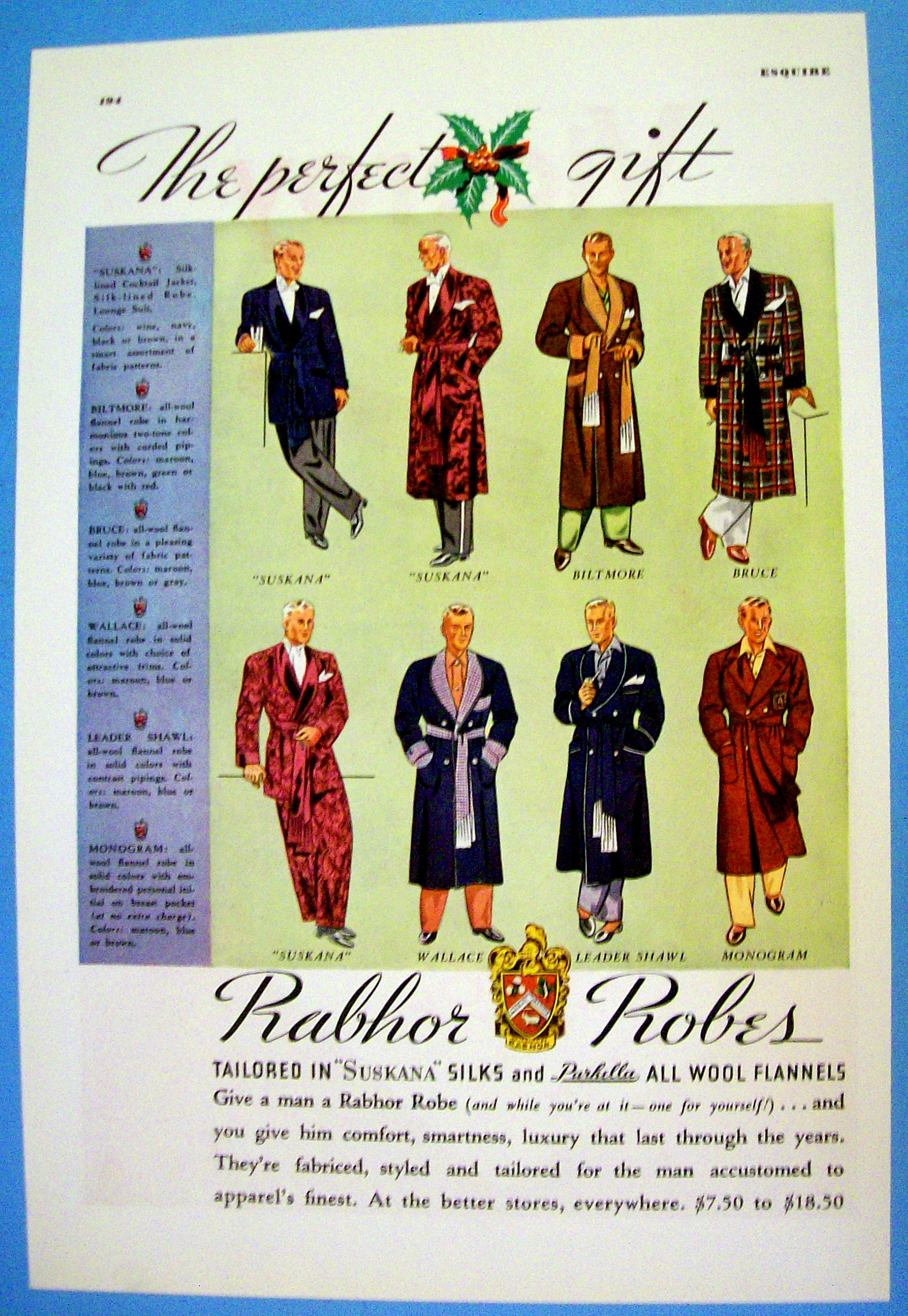 1936 Rabhor Robes with Eight Different Robes
