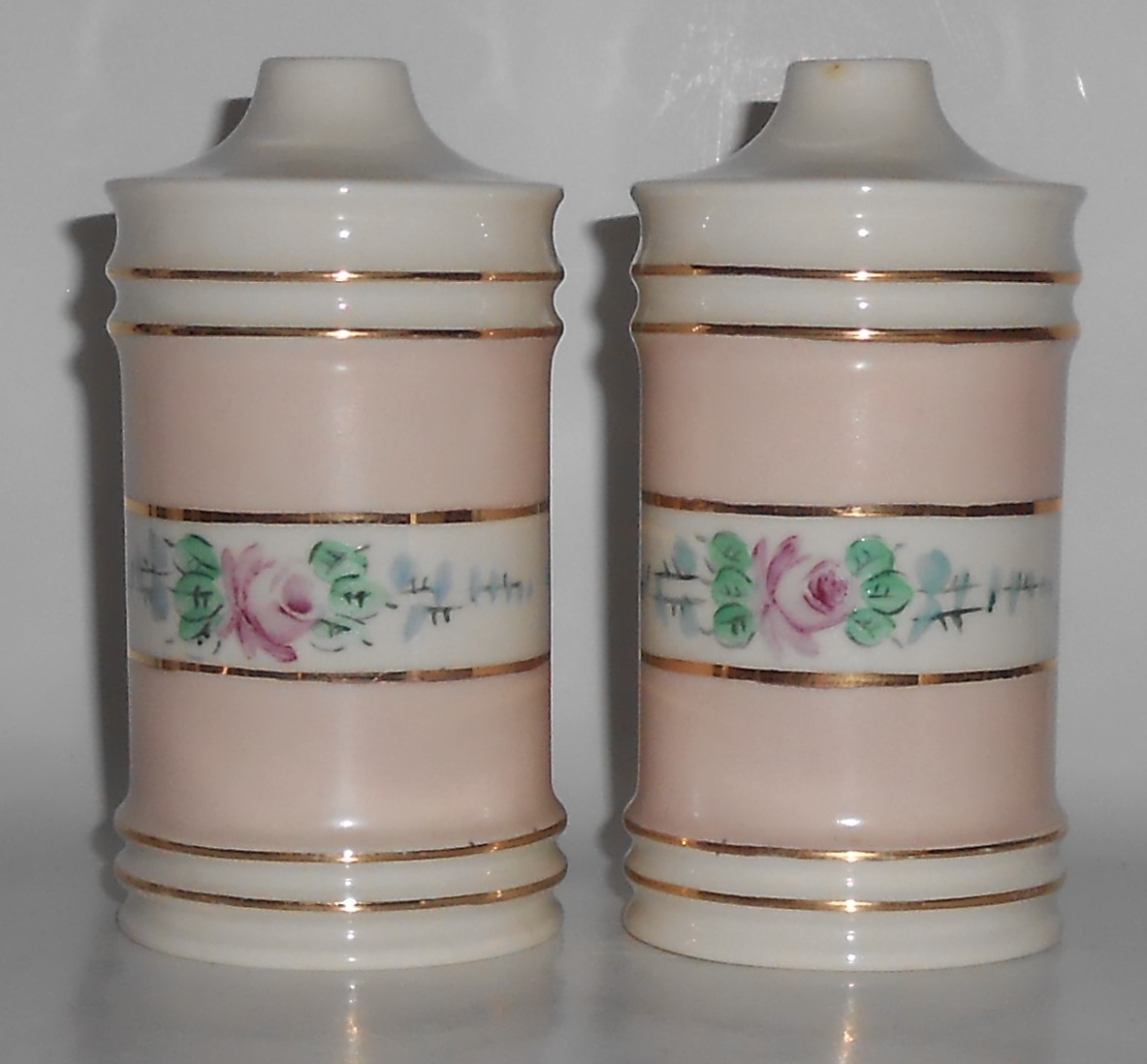 Franciscan Pottery Kaolena China Pink Pair Perfume Bott