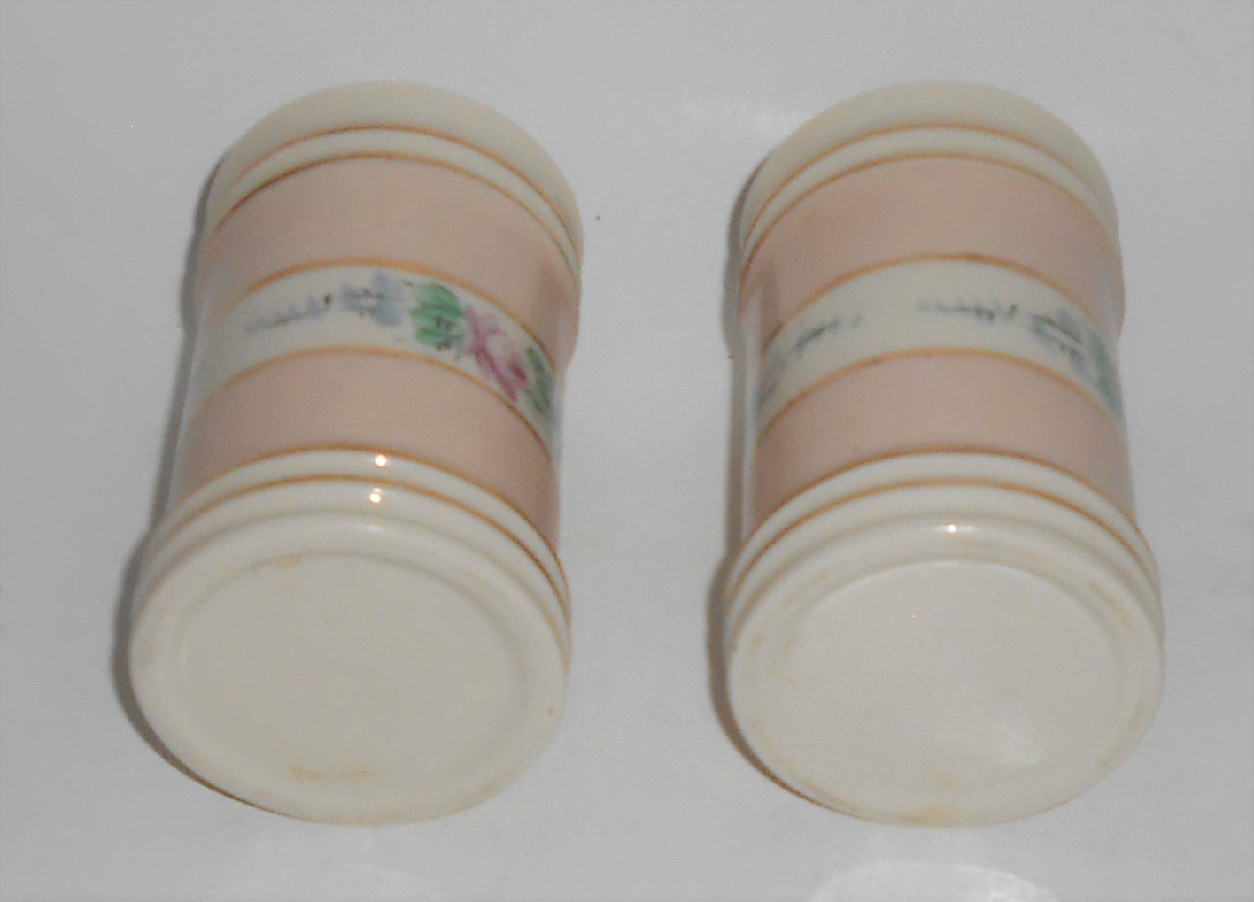 Franciscan Pottery Kaolena China Pink Pair Perfume Bott