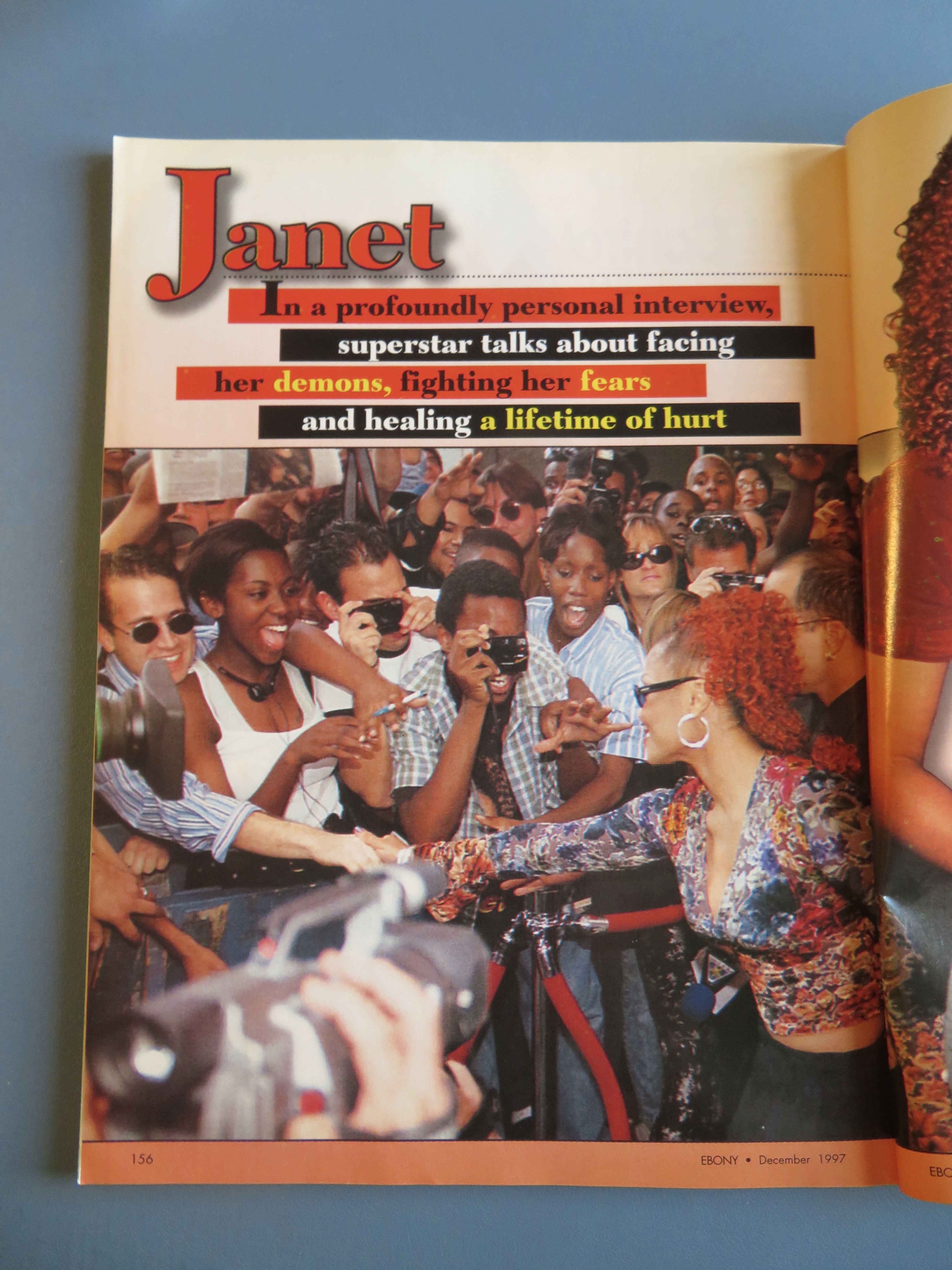 Ebony Magazine - December 1997 - Janet Jackson
