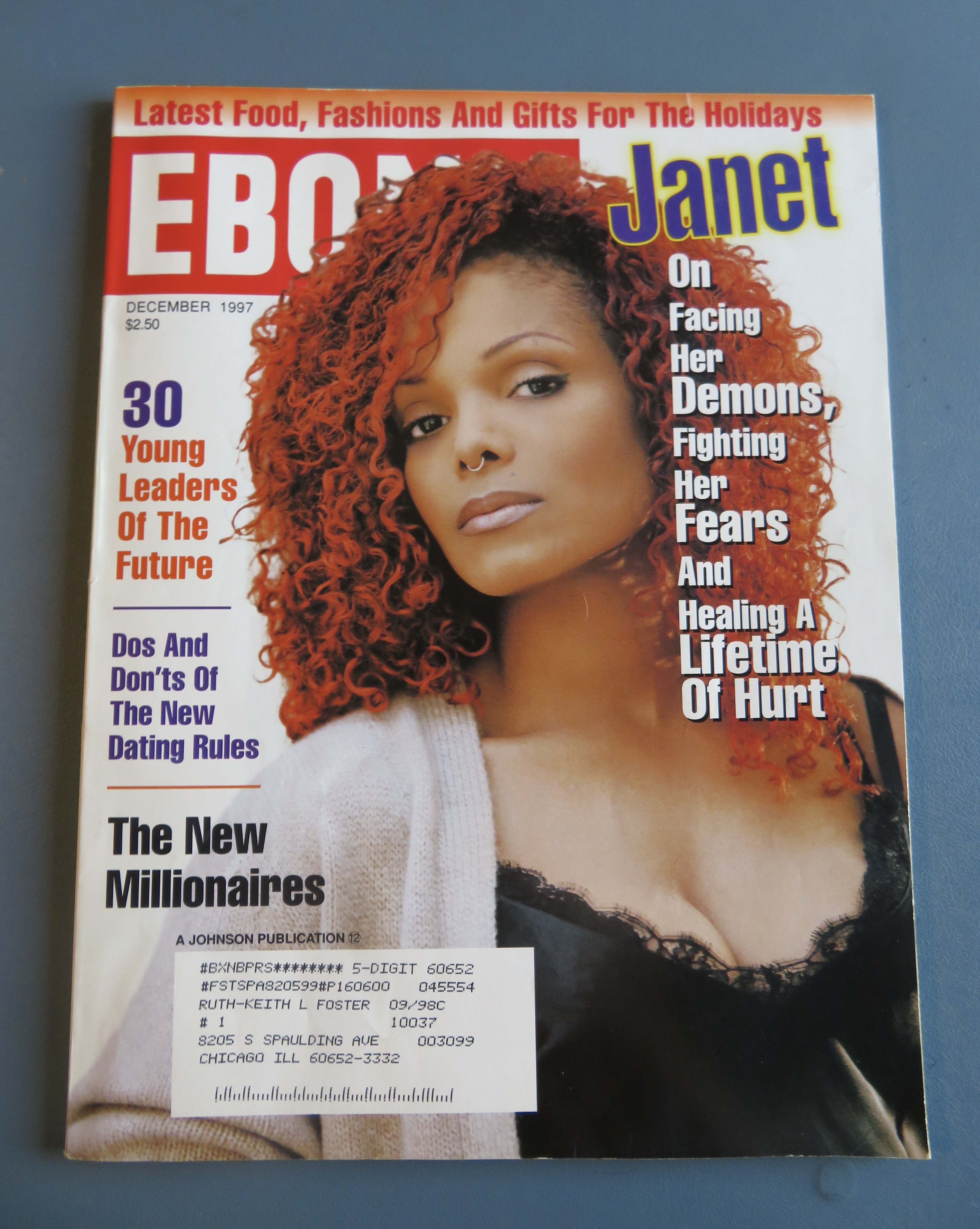 Ebony Magazine - December 1997 - Janet Jackson