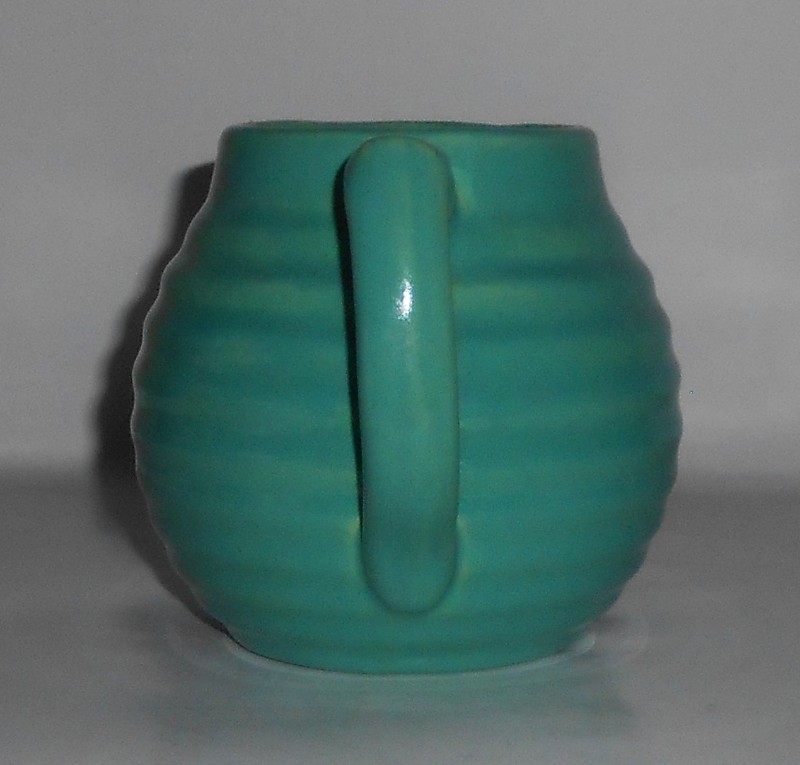 VINTAGE Bauer Pottery Ring Ware Jade 1-1/2 Pint Pitcher #1