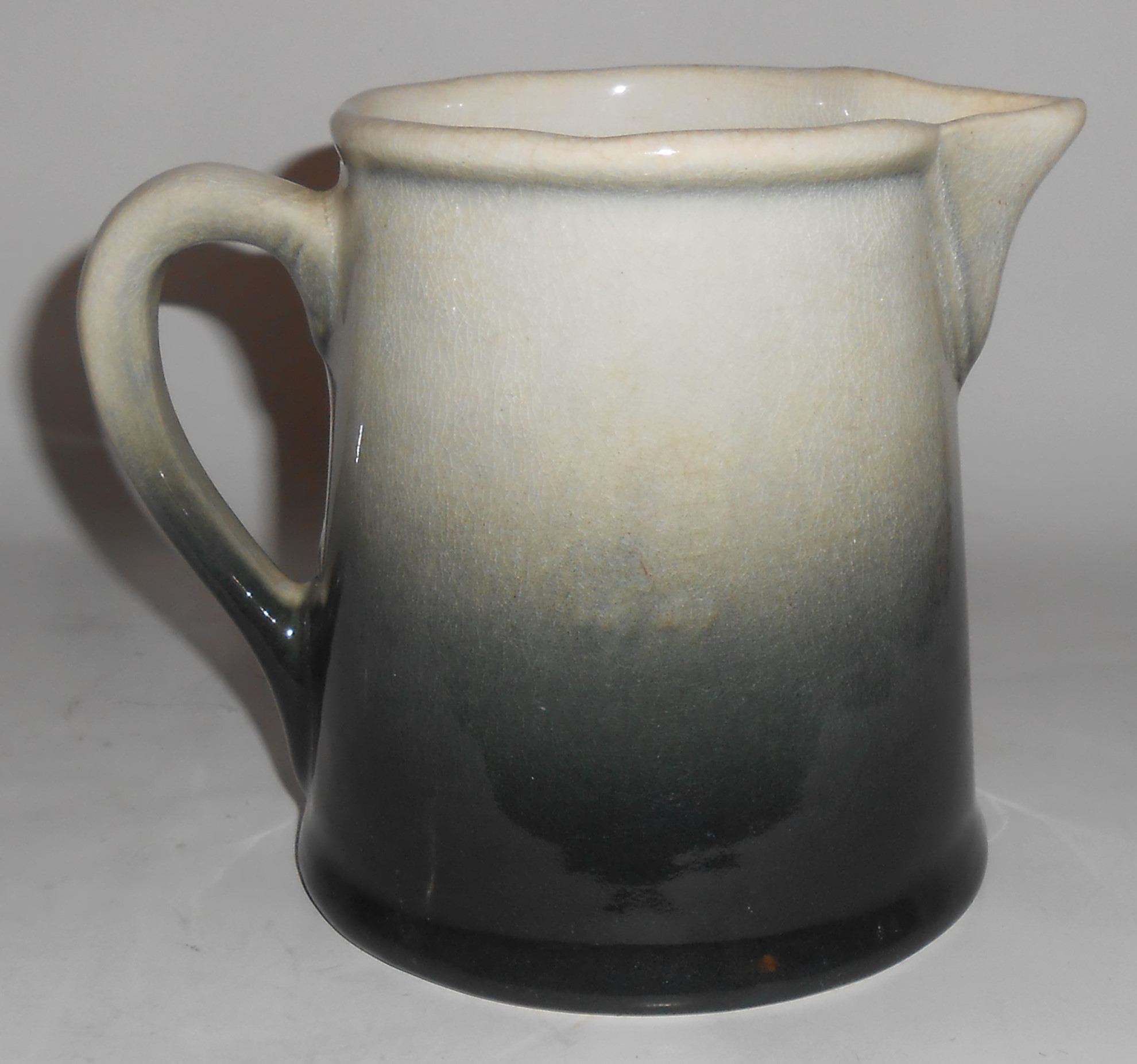 Owens Art Pottery Hand Decorated Lotus Pitcher RARE
