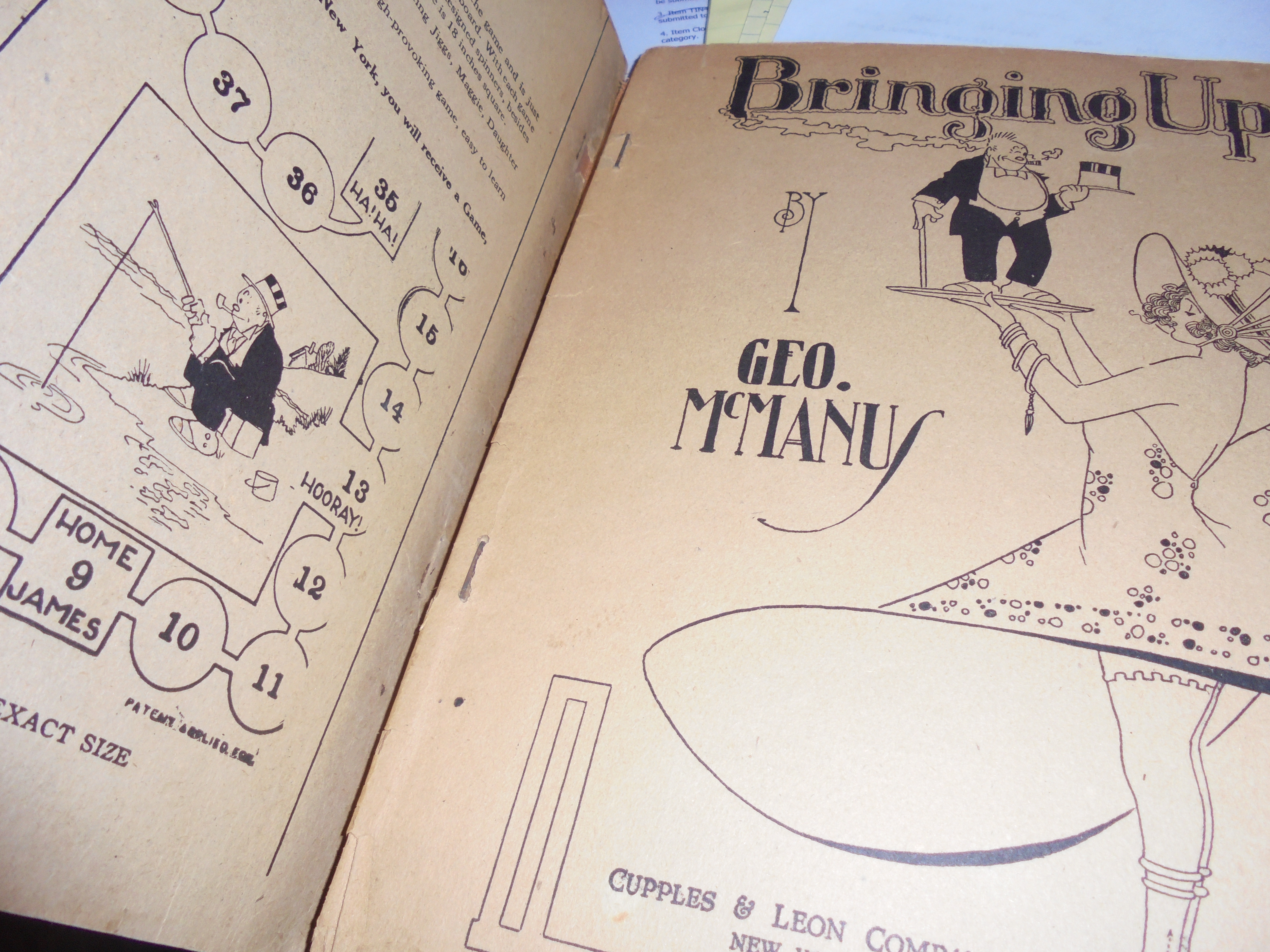 Bringing Up Father Book 1921 comic book style