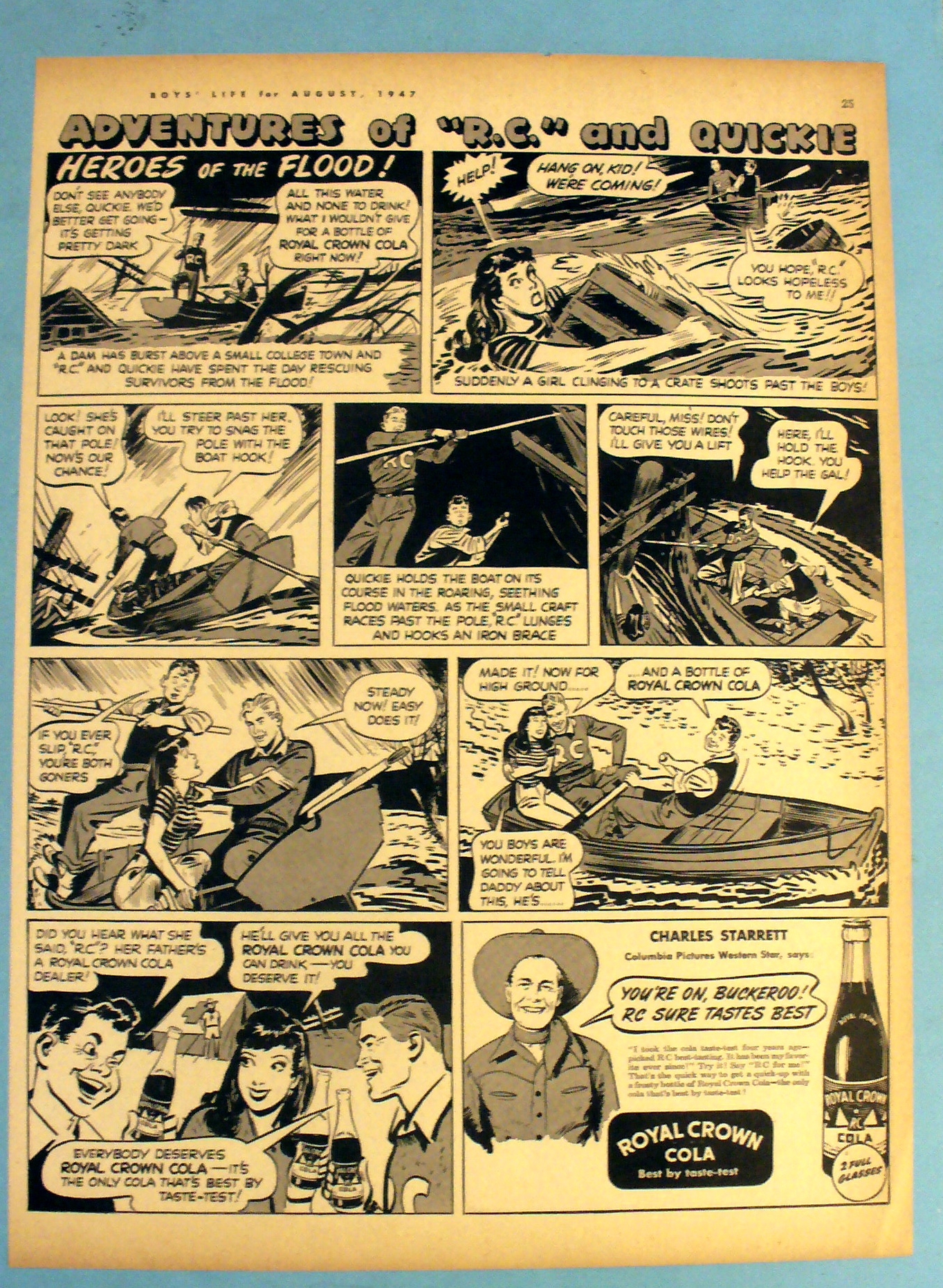 1947 Royal Crown Cola (RC Cola) w/ R.C. and Quickie