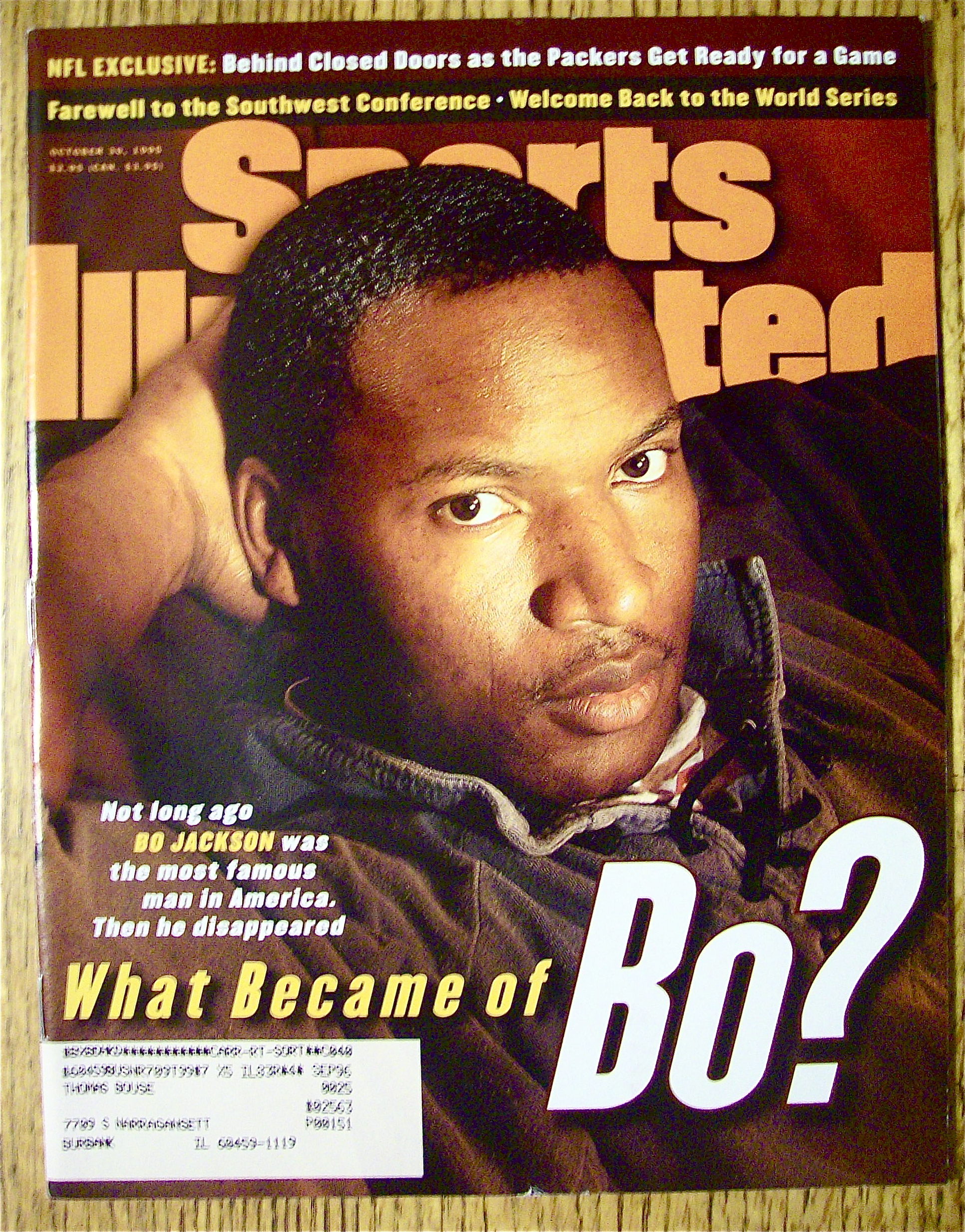 Sports Illustrated Magazine-October 30, 1995-Bo Jackson