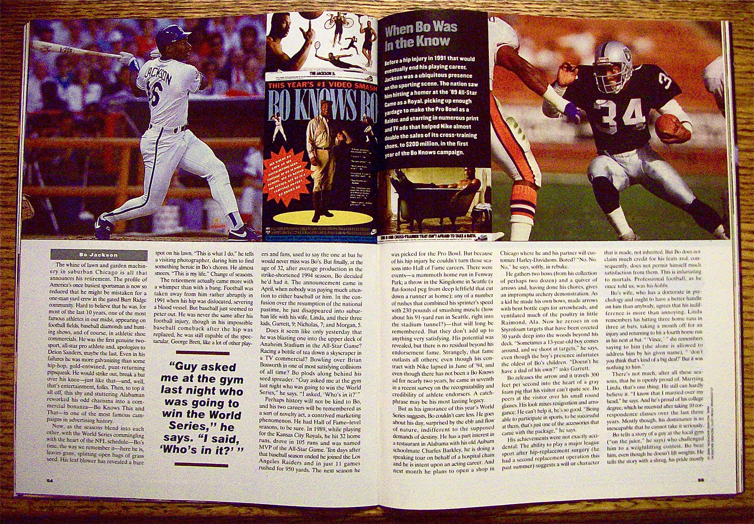 Sports Illustrated Magazine-October 30, 1995-Bo Jackson
