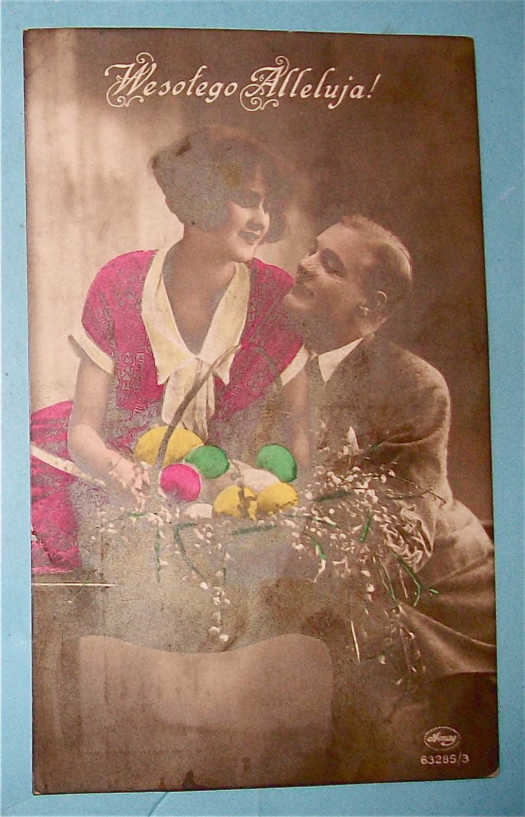 Lovers At Easter (Polish) Postcard