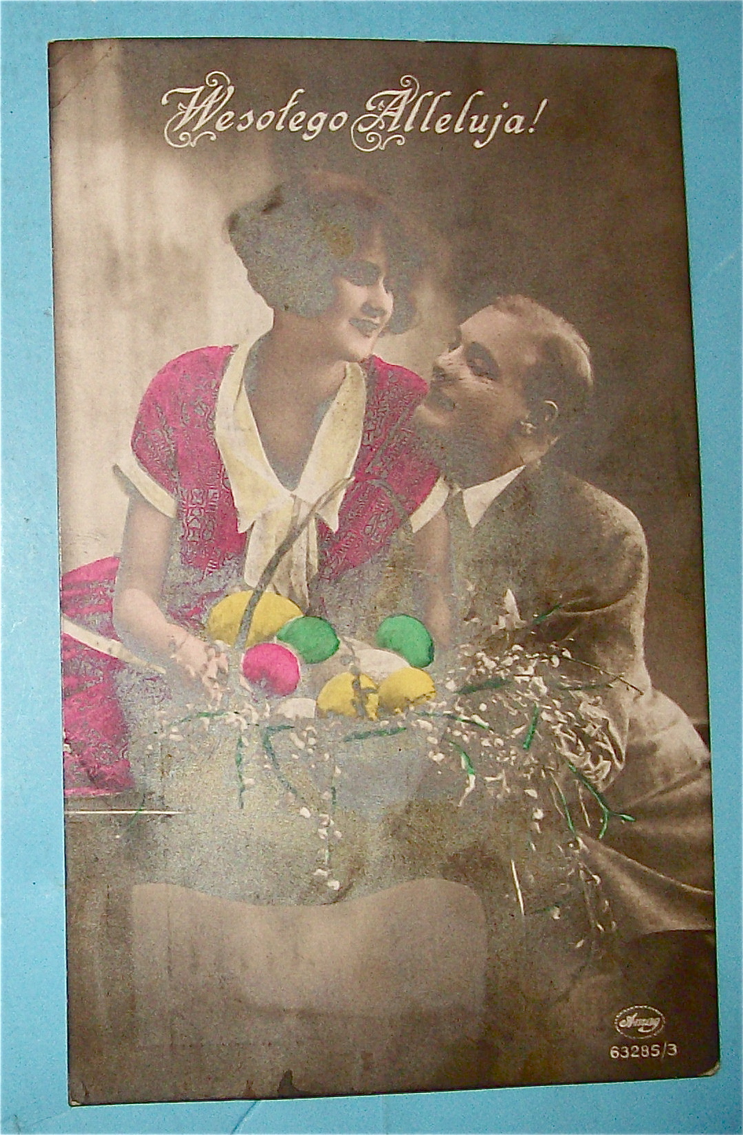 Lovers At Easter (Polish) Postcard