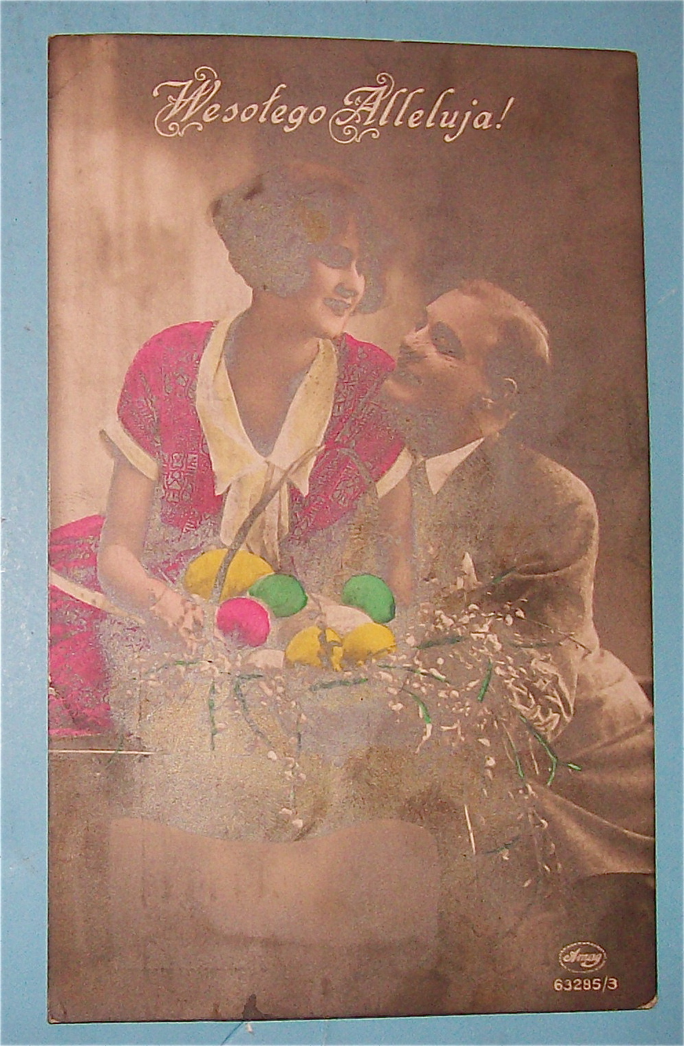 Lovers At Easter (Polish) Postcard
