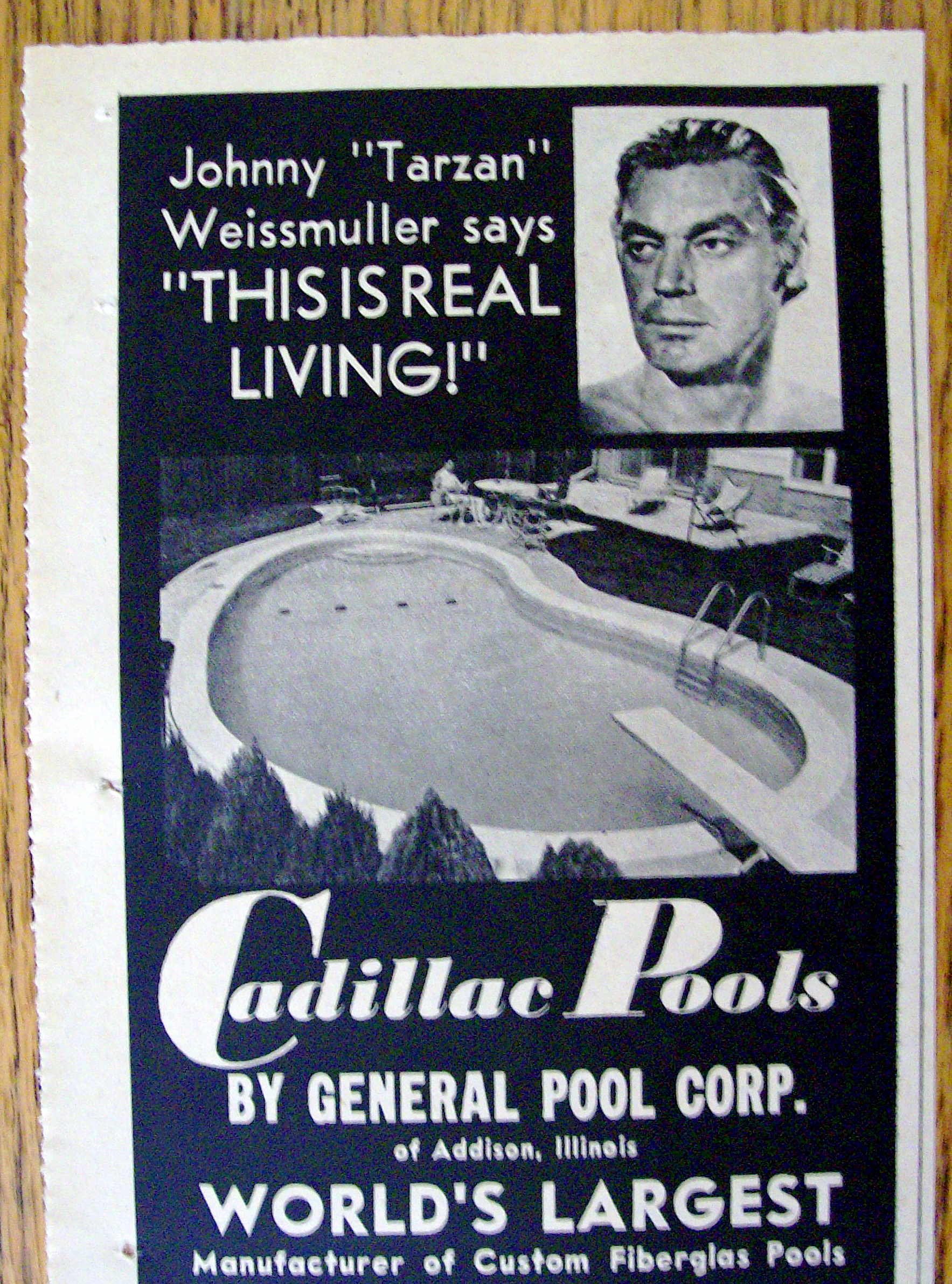 1965 Cadillac Swimming Pools with Johnny Weissmuller