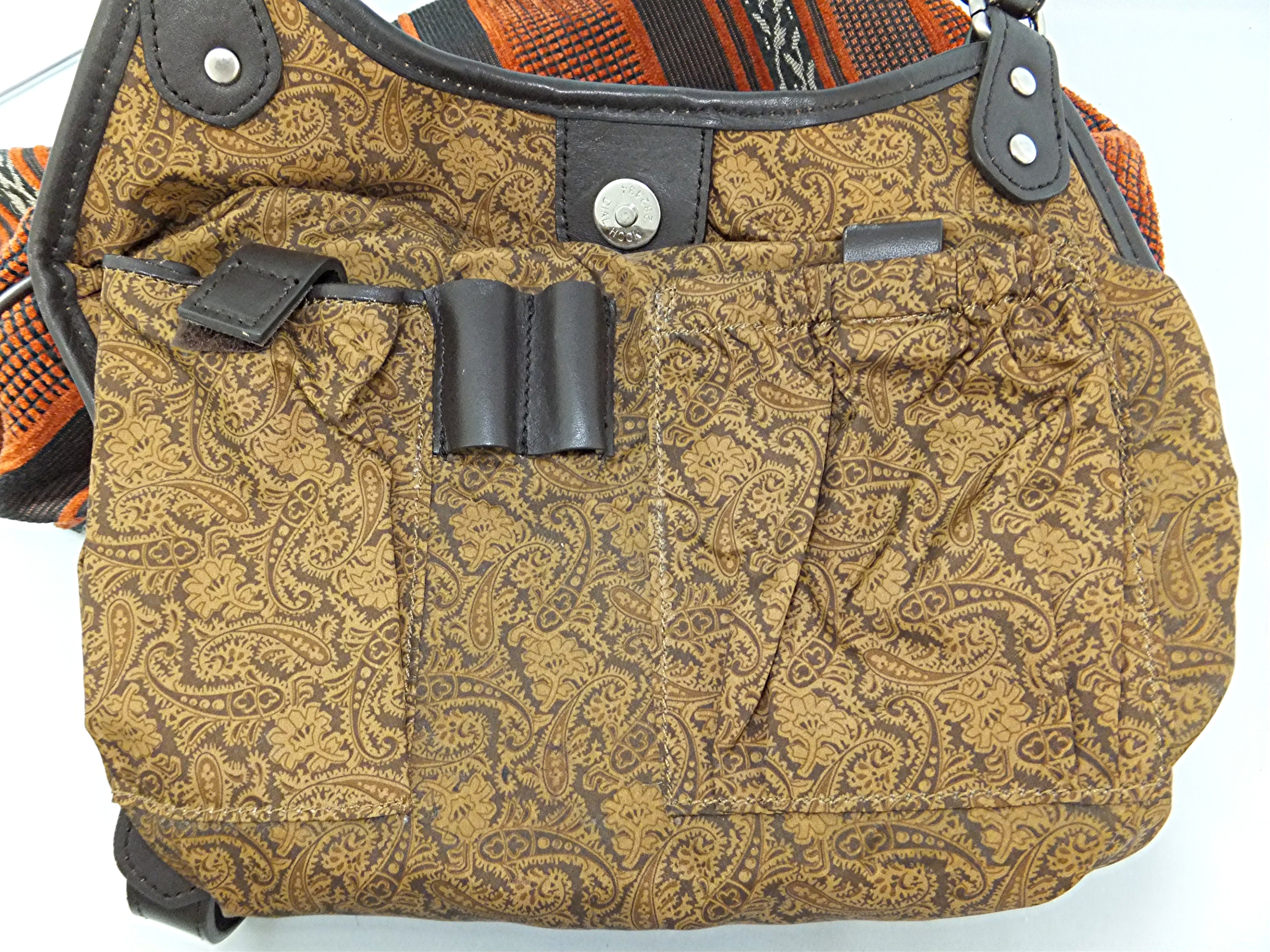 Bag Maxx New York Fabric Leather trim Tote