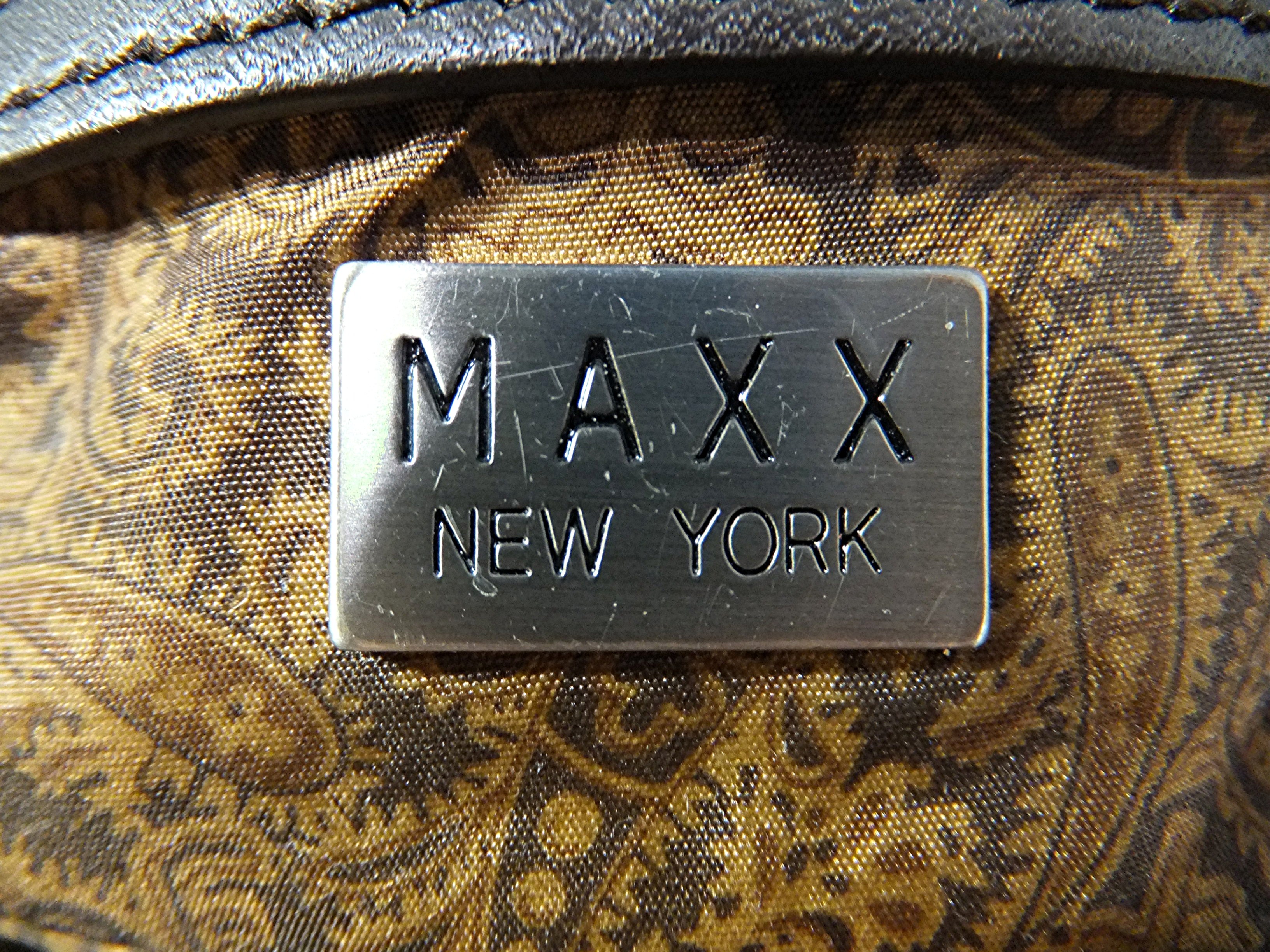 Bag Maxx New York Fabric Leather trim Tote
