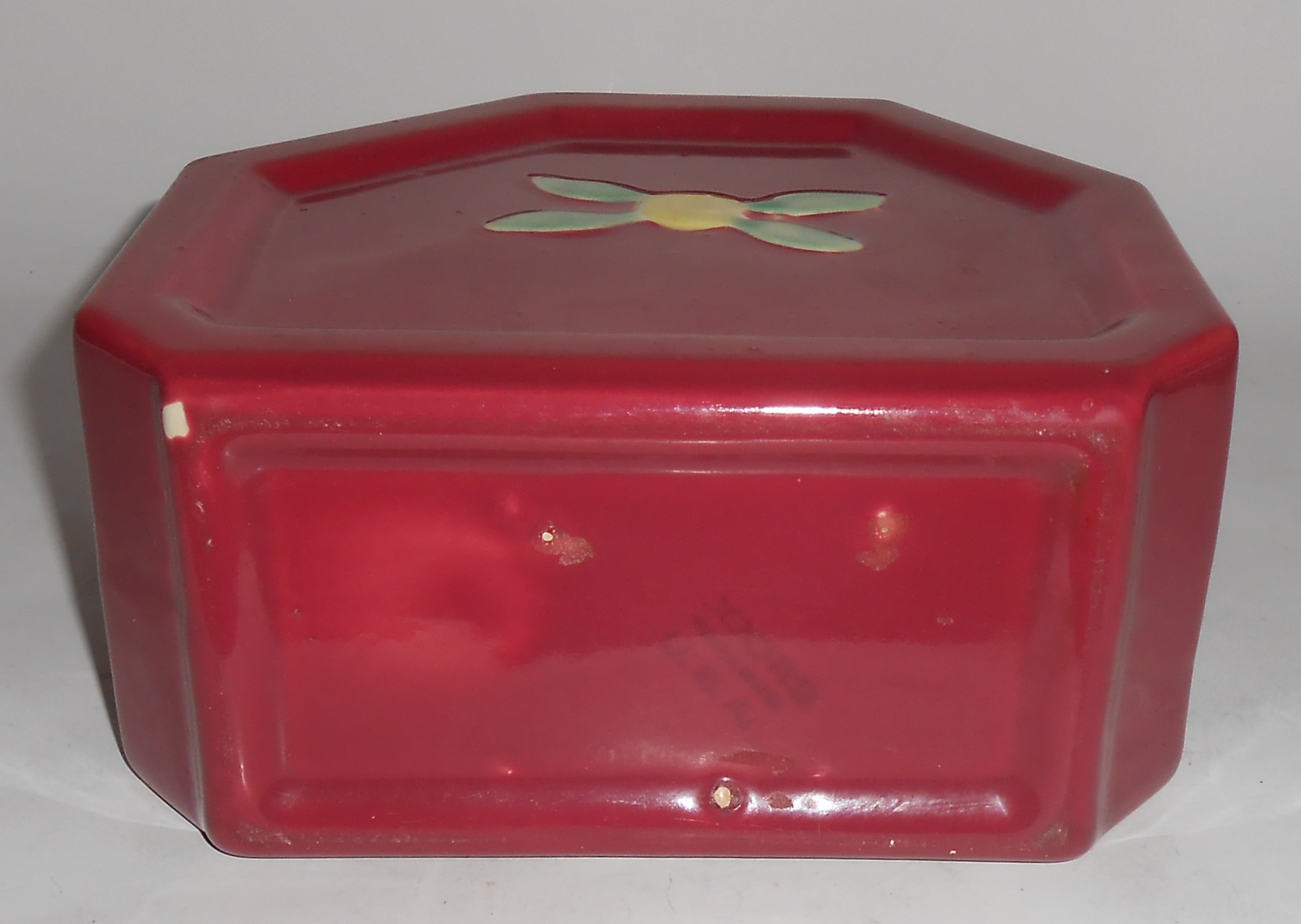 Coors Pottery Rosebud Red Water Server