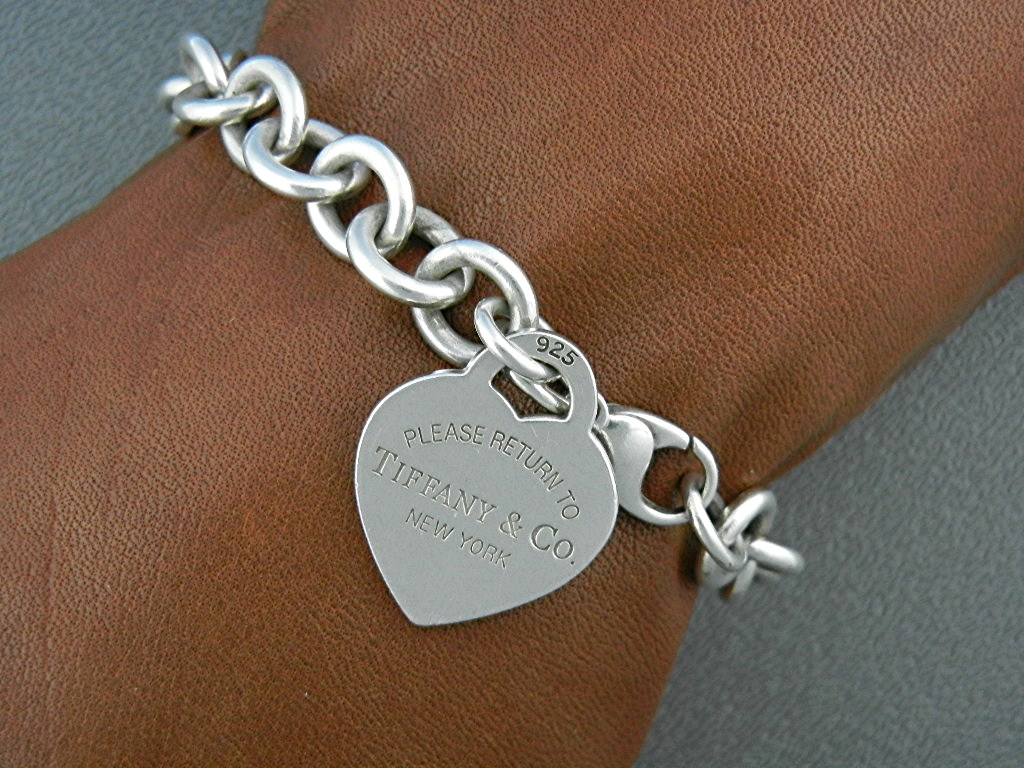 Bracelet TIFFANY Sterling Silver Heart Charm