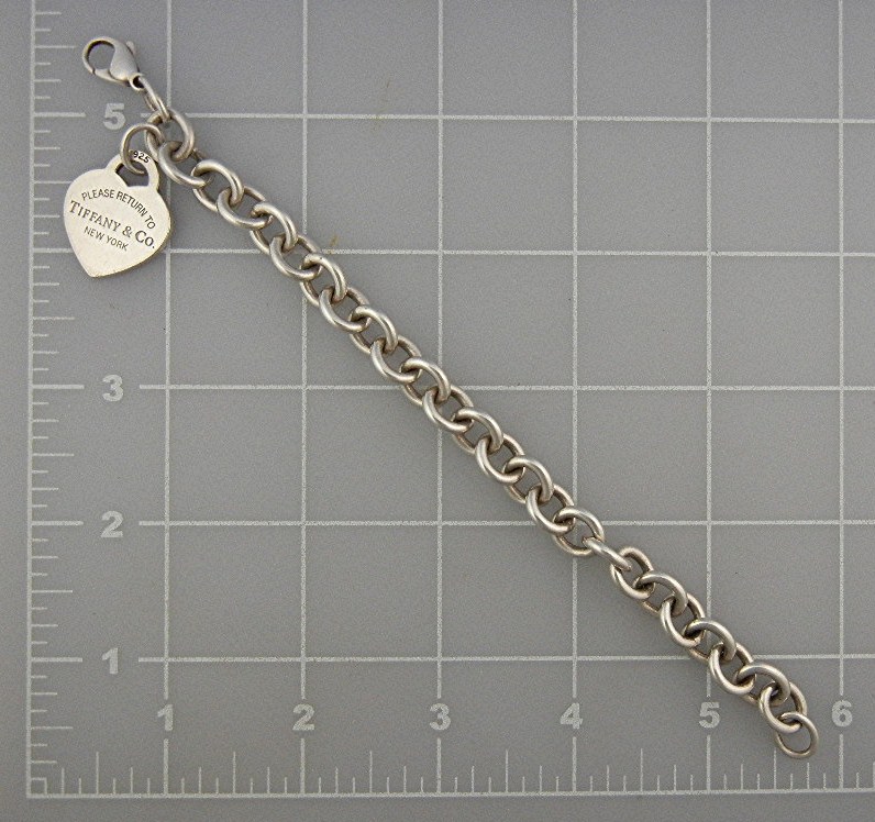 Bracelet TIFFANY Sterling Silver Heart Charm