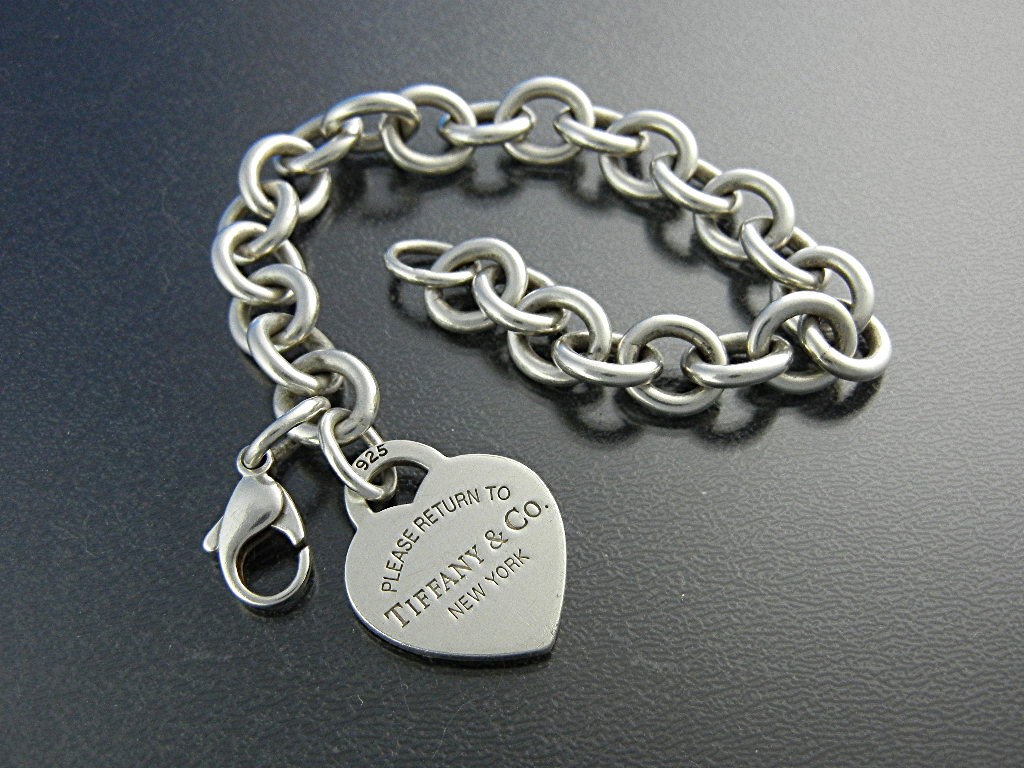 Bracelet TIFFANY Sterling Silver Heart Charm