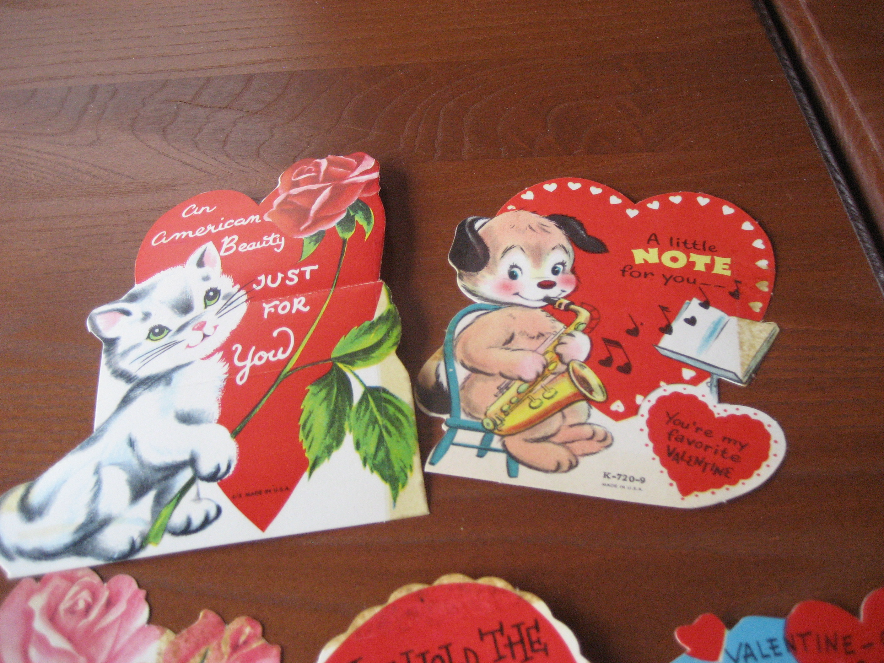 7 Small 1963 Valentines
