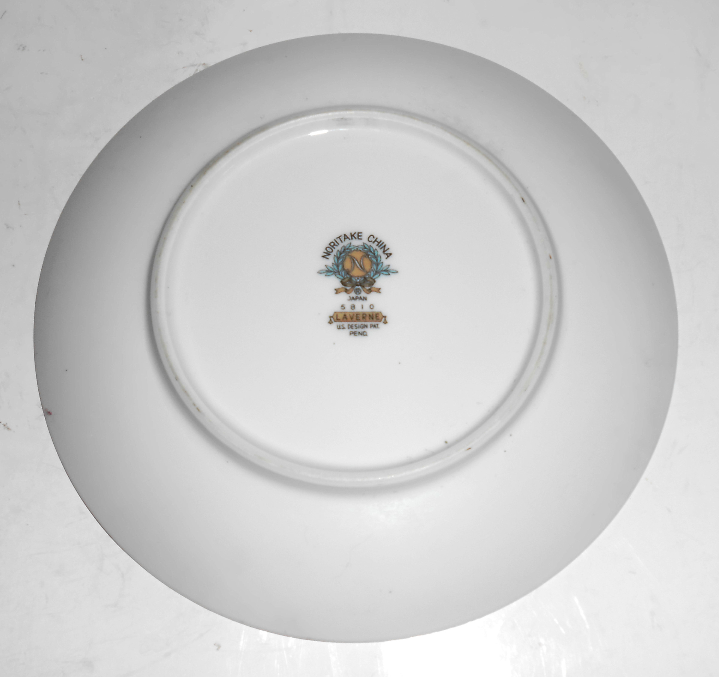 Noritake China Porcelain Gold Band Laverne Bread Plate