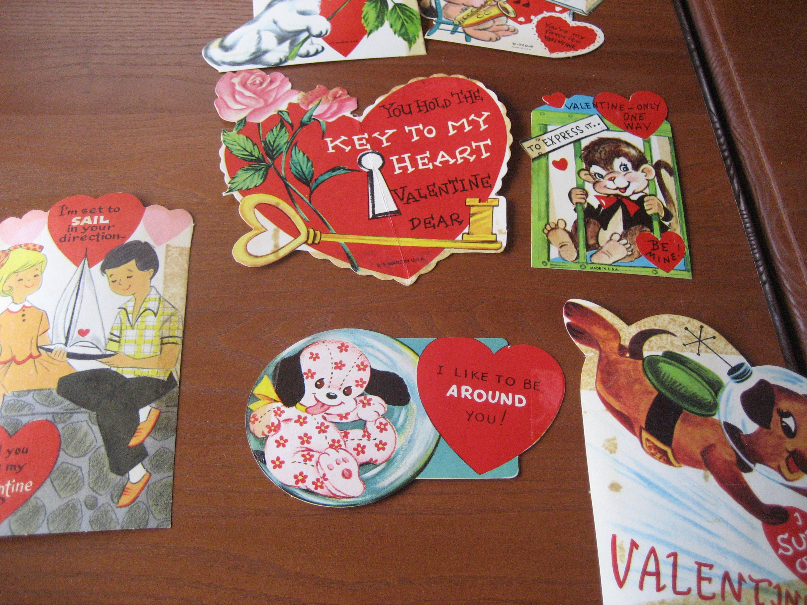 7 Small 1963 Valentines
