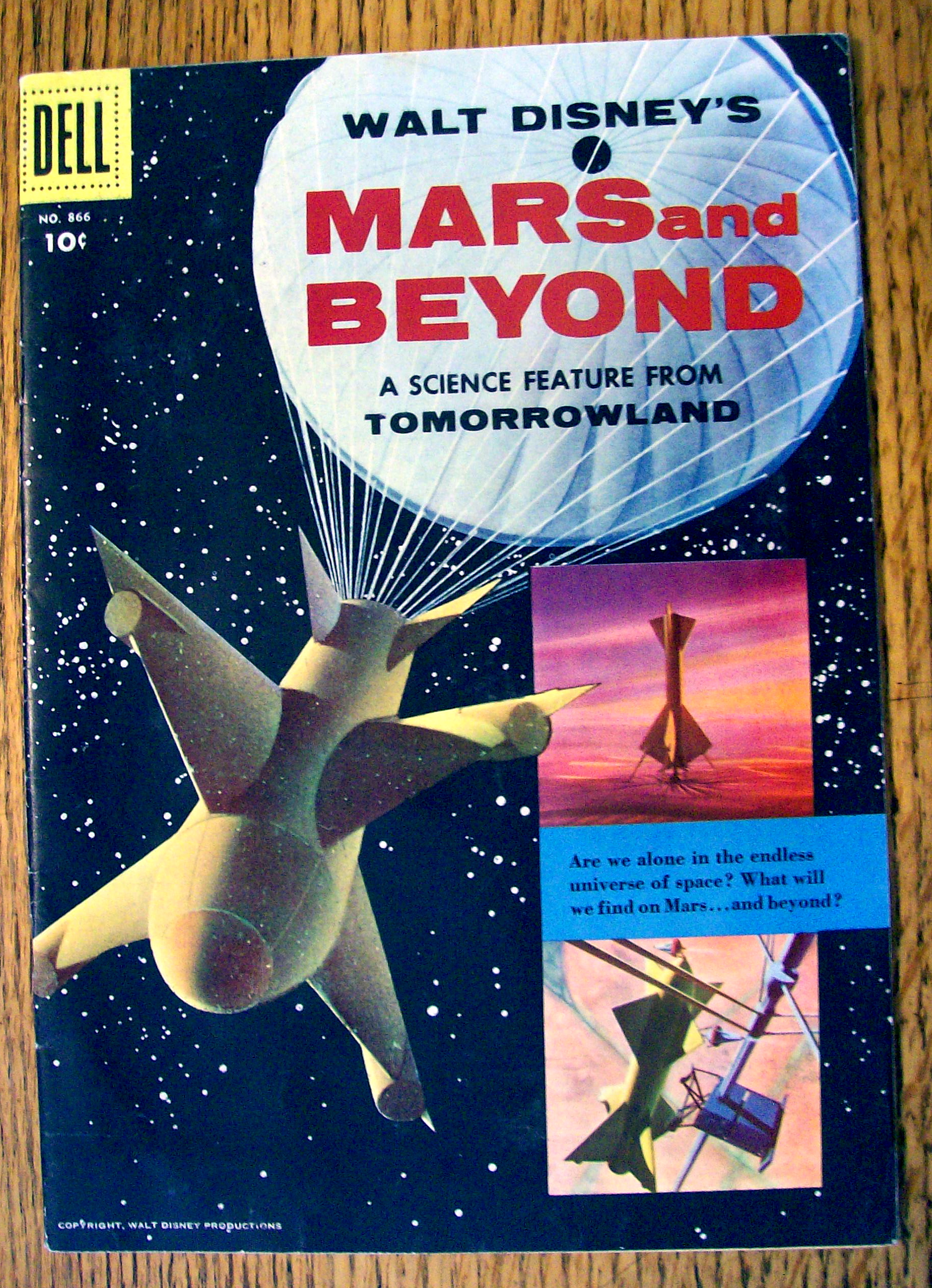 Walt Disney's Mars And Beyond Comic #866-1957