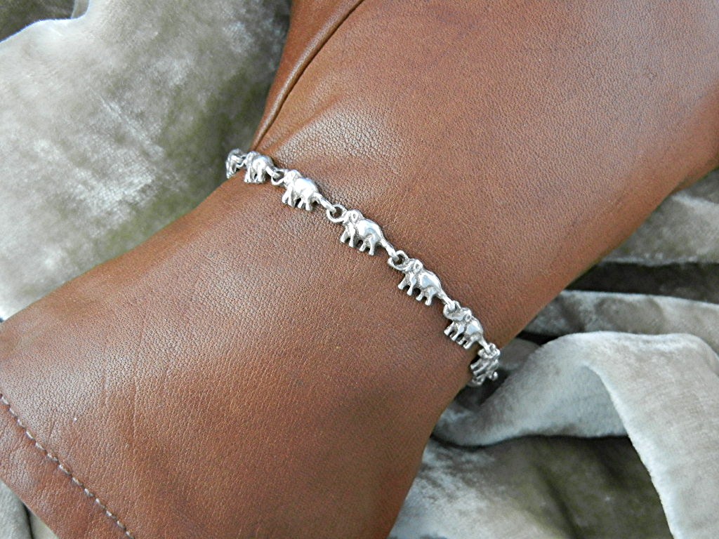 Bracelets Sterling Silver Elephants (2)