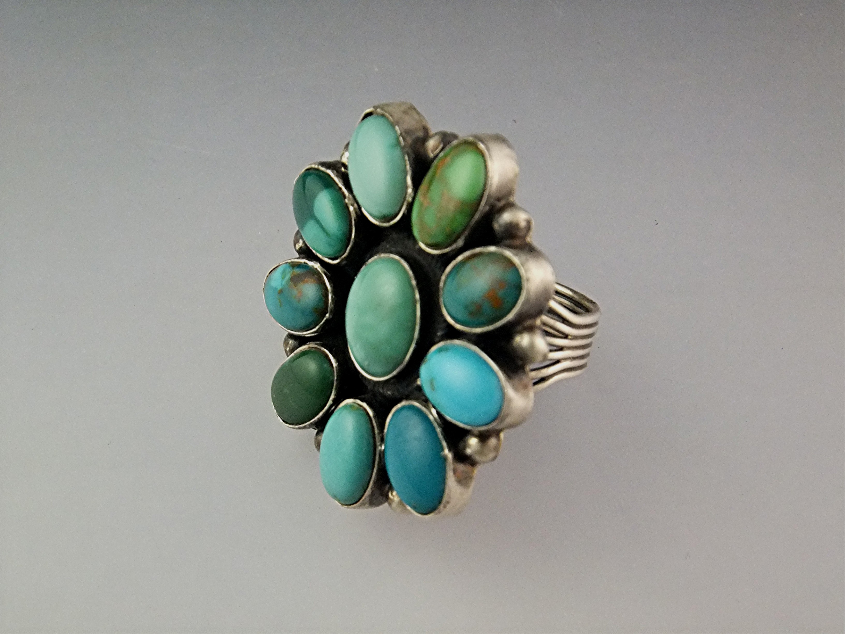CARICO LAKE Turquoise Sterling Silver Signed BR Ring