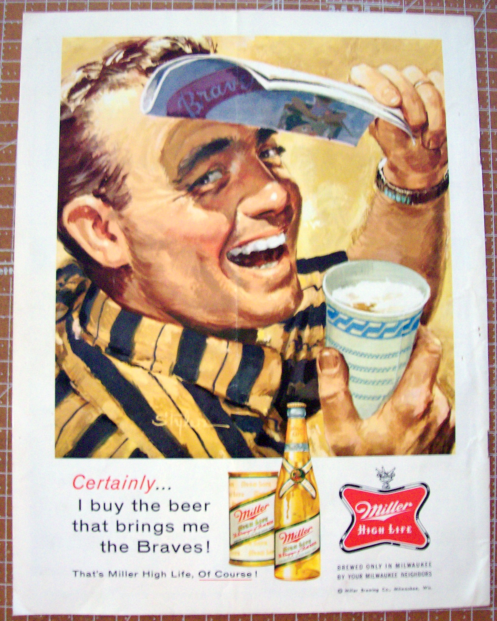 Milwaukee Braves Scorecard 1959 Official Scorecard