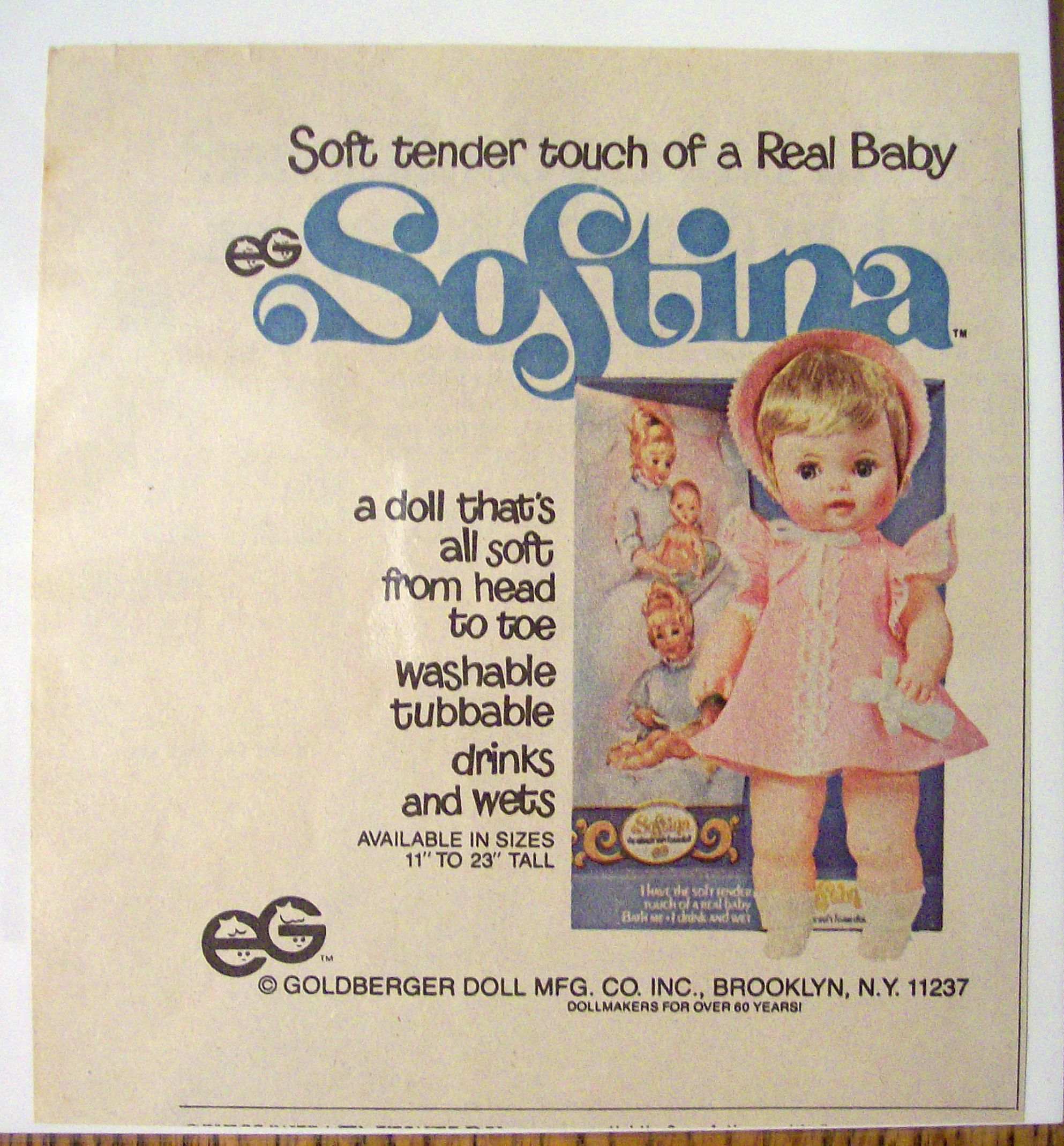 1977 Softina with the Doll That's Soft From Head To Toe