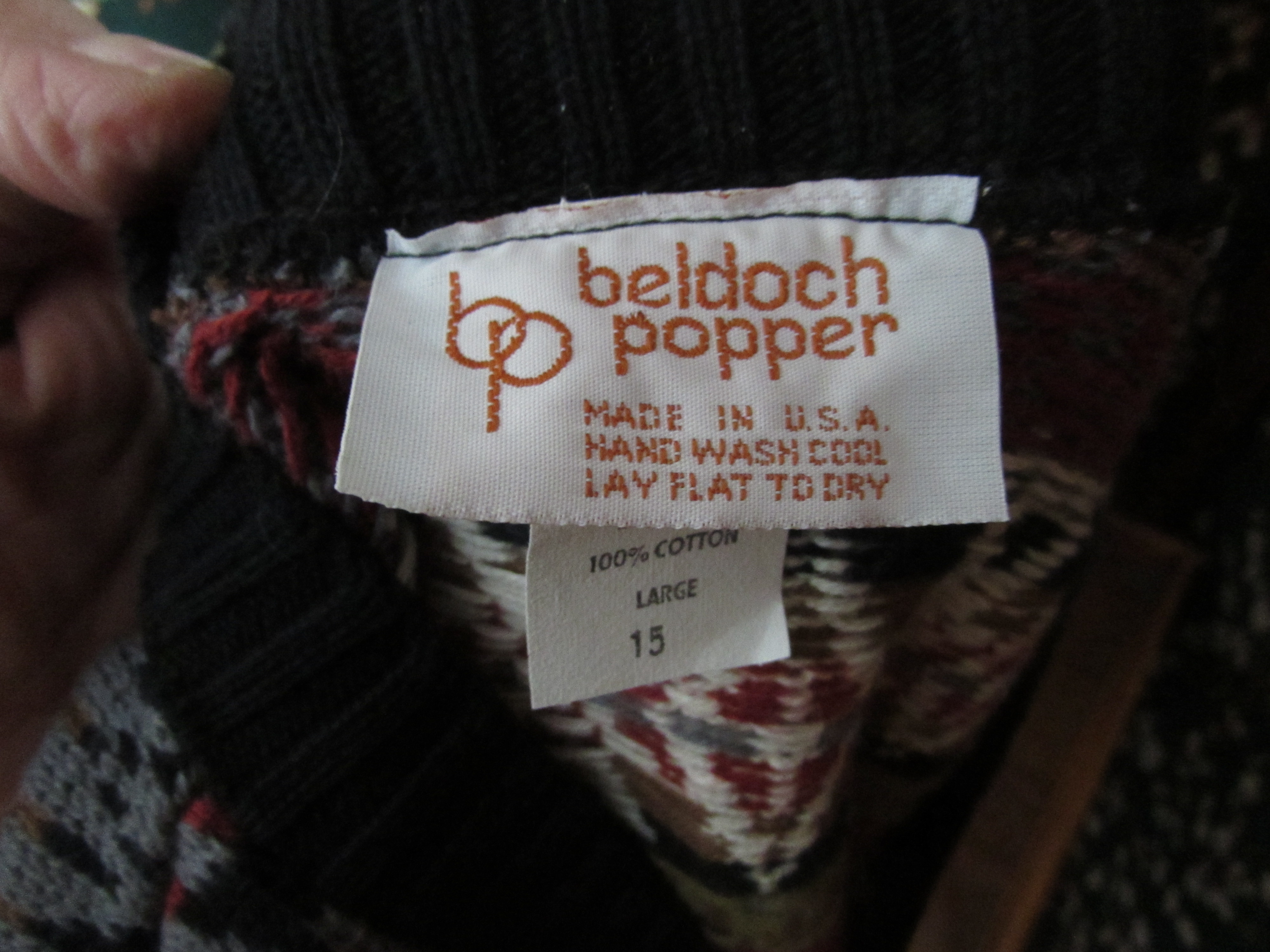 Beldoch Popper Vest Women's Size Large Cotton