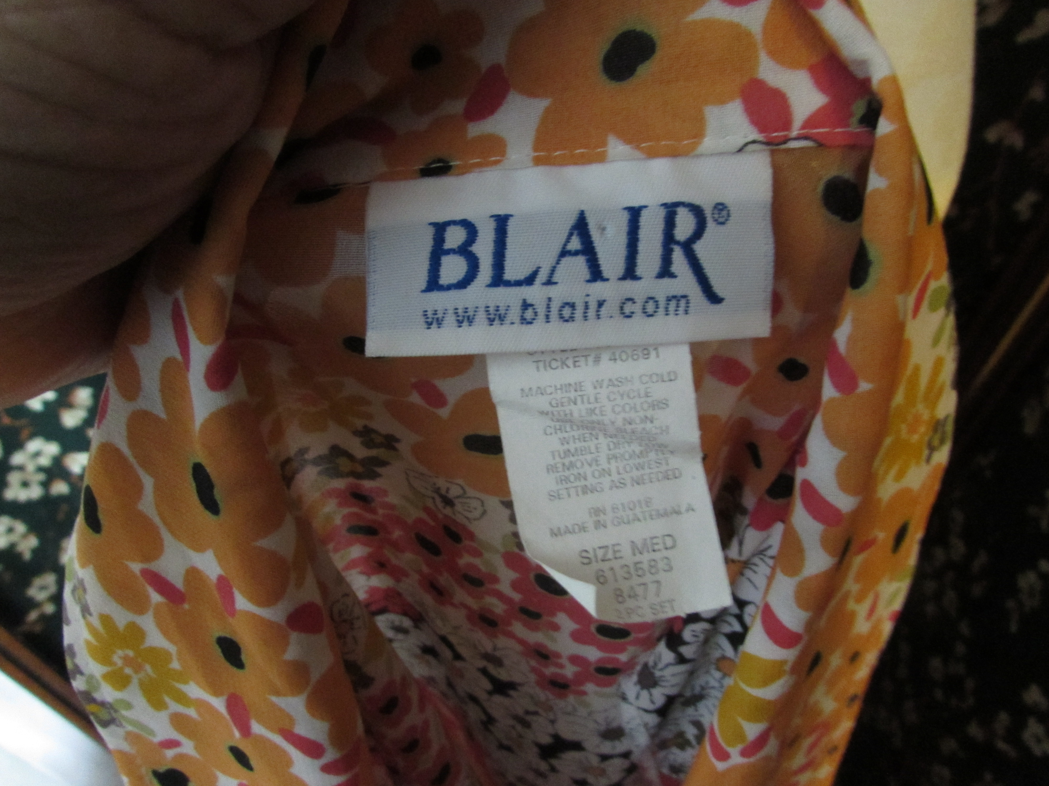 Blair Blouse Top Floral Woman Size M Medium
