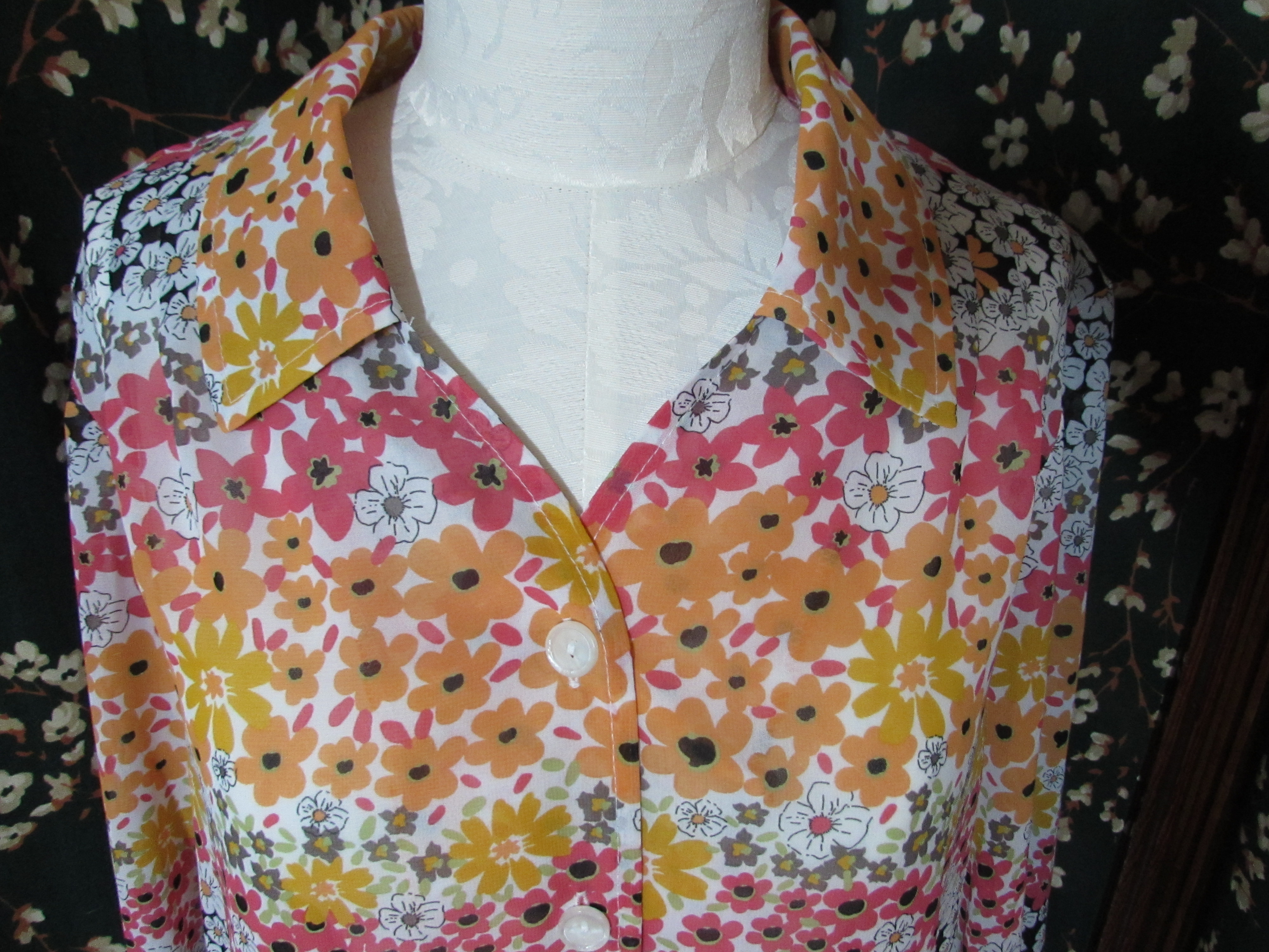 Blair Blouse Top Floral Woman Size M Medium