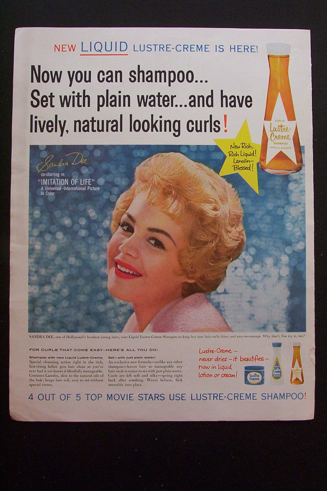 1959 Lustre-Creme with Sandra Dee