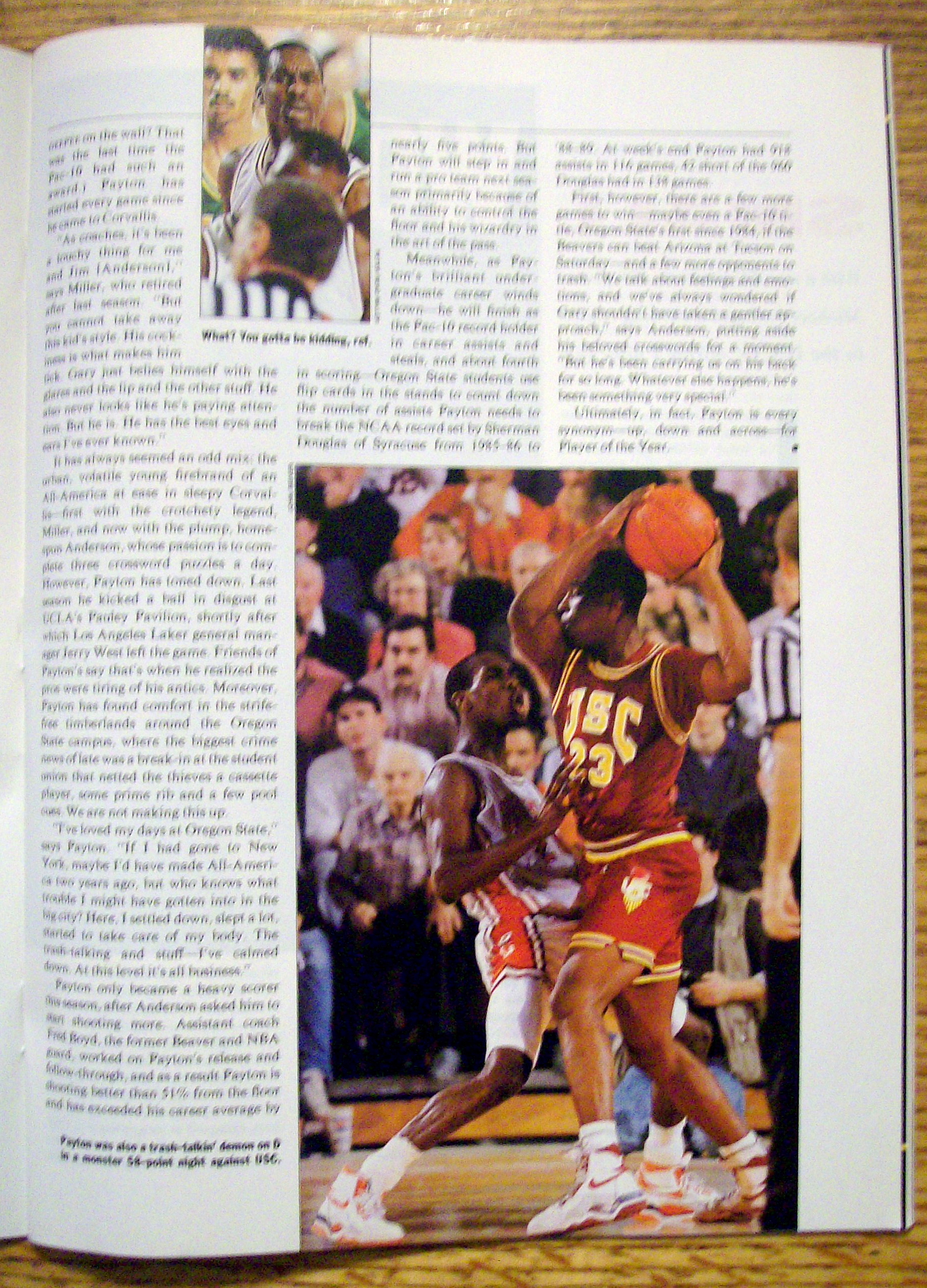 Sports Illustrated Magazine-March 5, 1990-Gary Payton