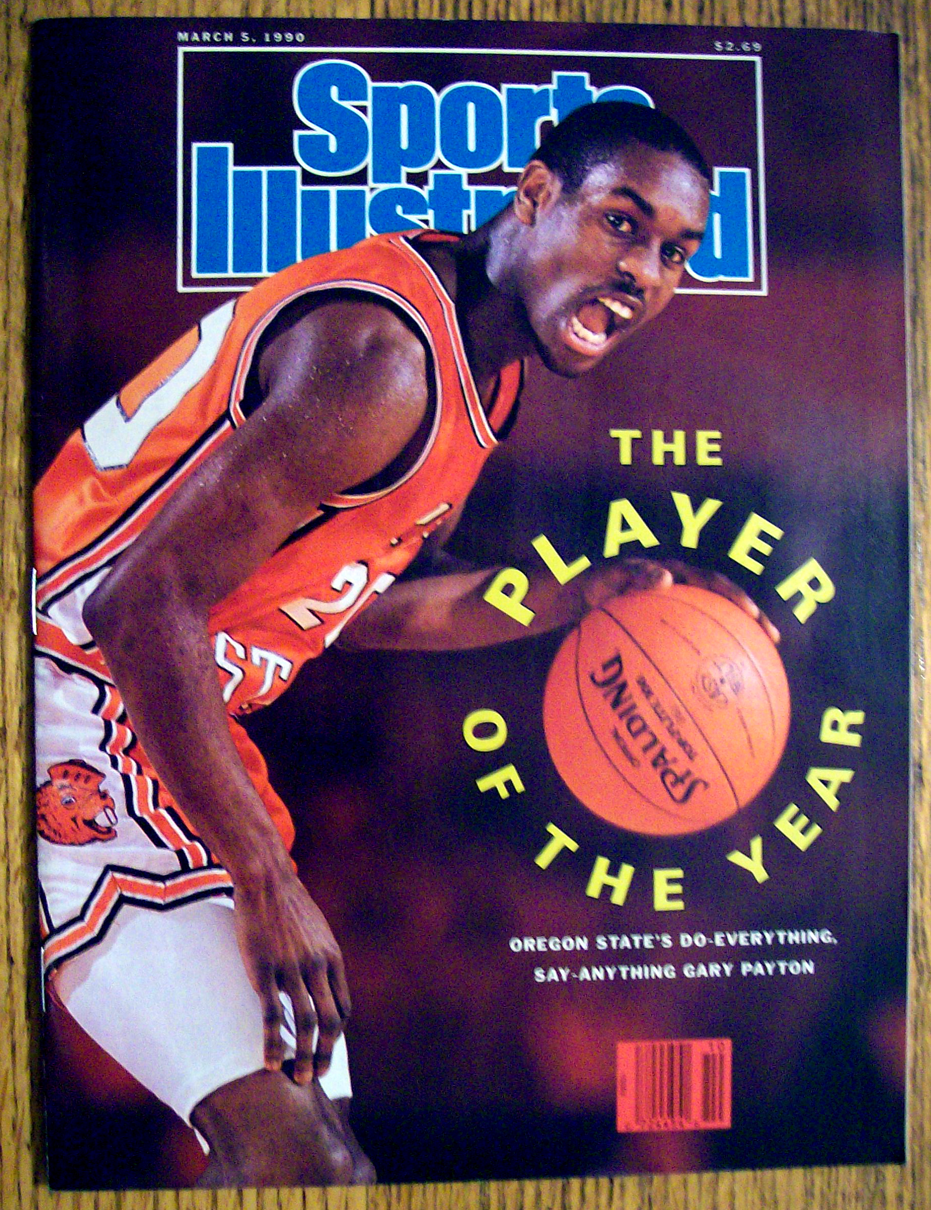 Sports Illustrated Magazine-March 5, 1990-Gary Payton