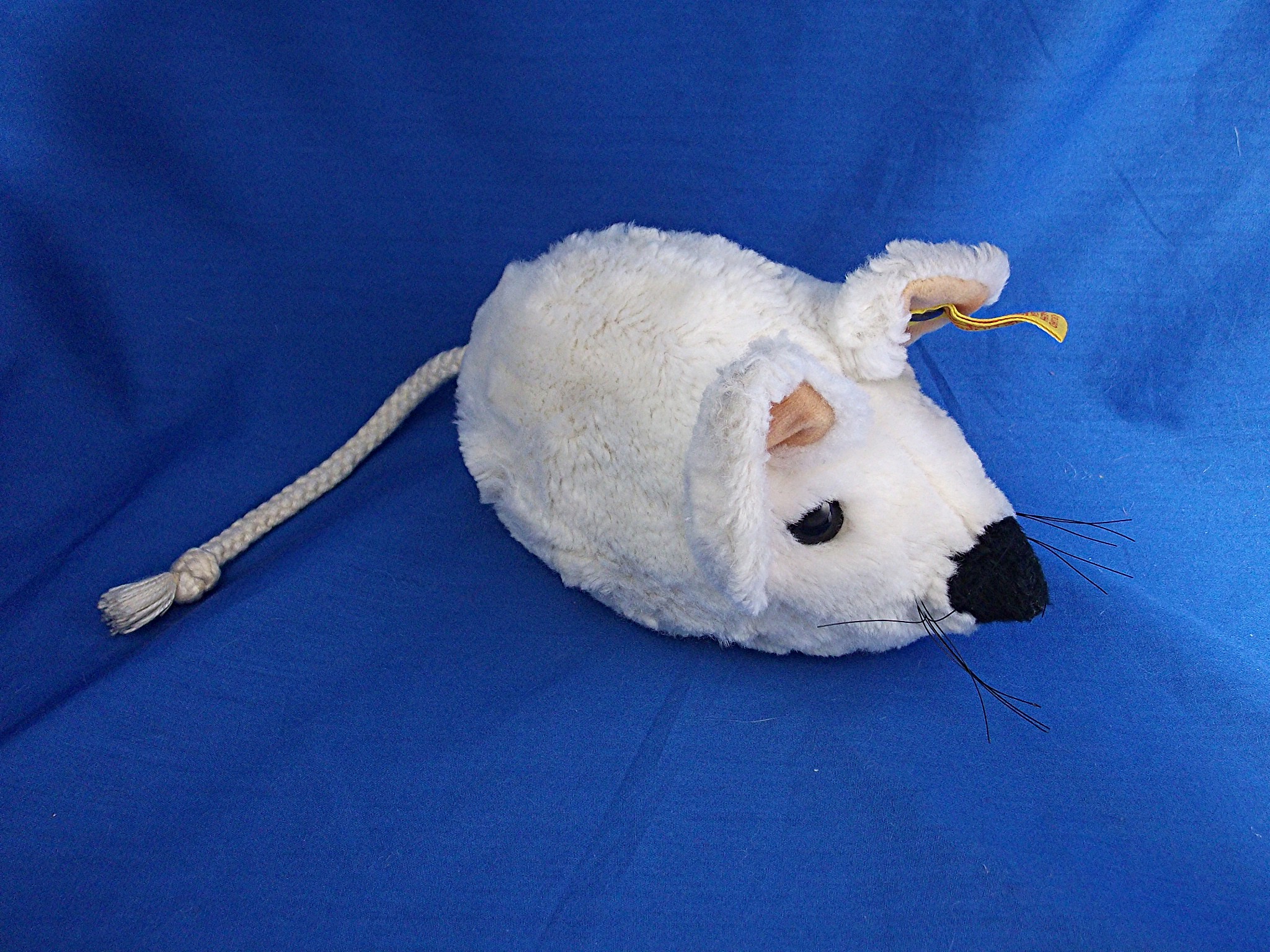 Steiff Cosy Fiep Mouse 5393/15 Cream 1981-85 Button