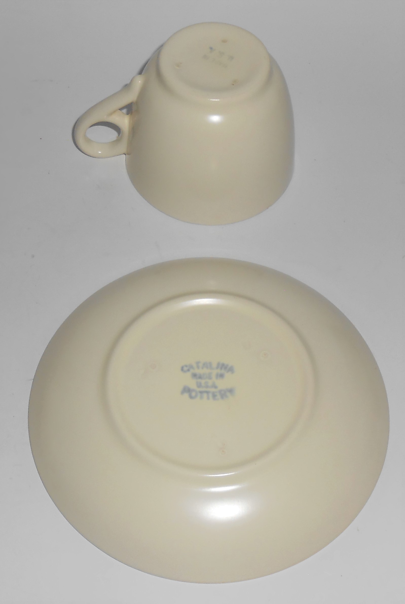 Franciscan Pottery Catalina Rancho Duotone Blue/Ivory C