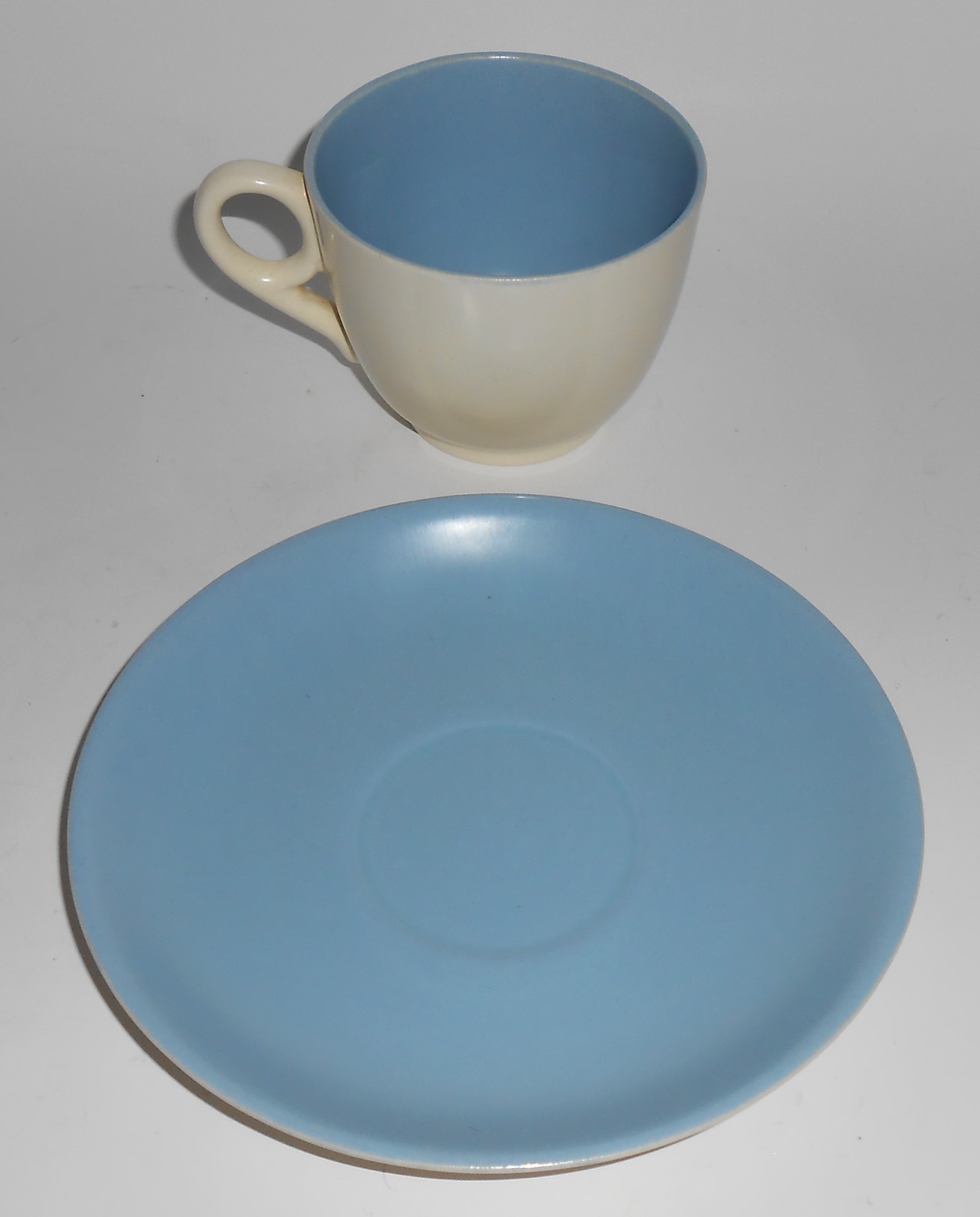 Franciscan Pottery Catalina Rancho Duotone Blue/Ivory C