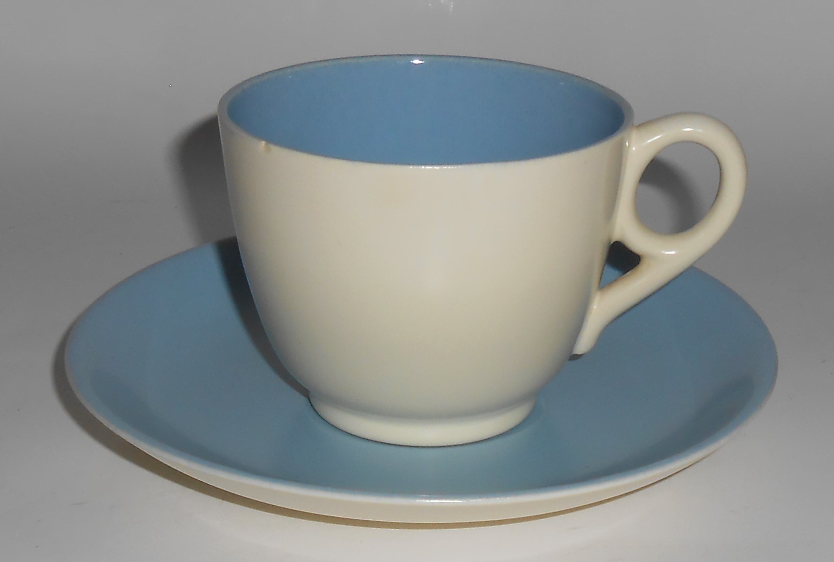 Franciscan Pottery Catalina Rancho Duotone Blue/Ivory C