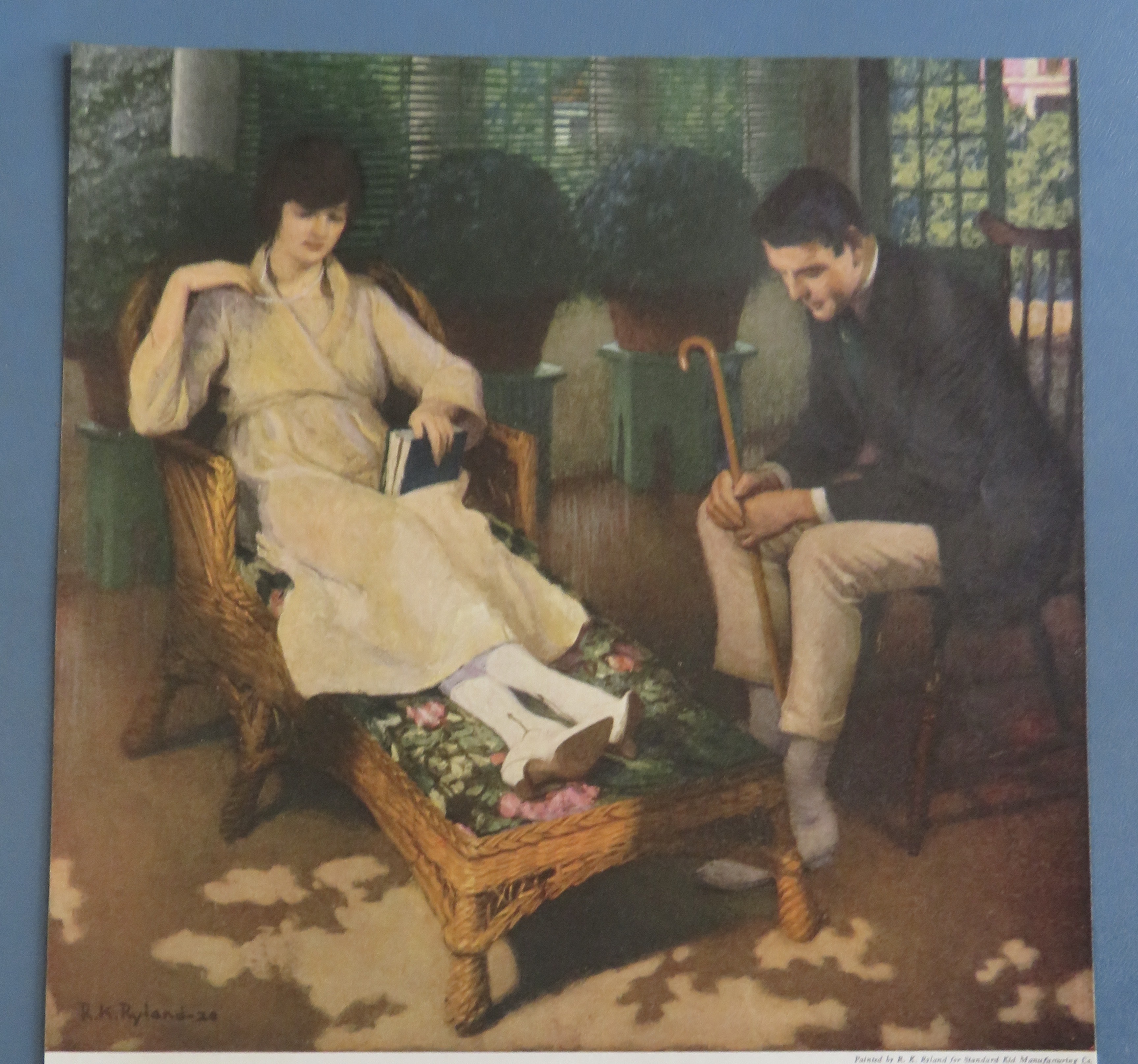 1920 Vode Kid Leather Shoes with Man Looking At Shoes