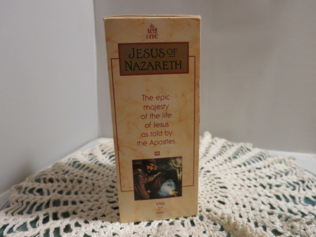 Jesus of Nazareth VHS hi fi Stereo 48988 1992 3 tape set.