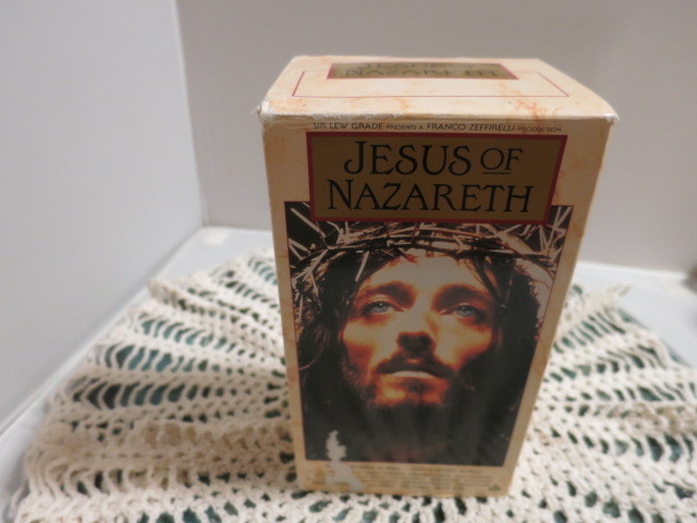 Jesus of Nazareth VHS hi fi Stereo 48988 1992 3 tape set.
