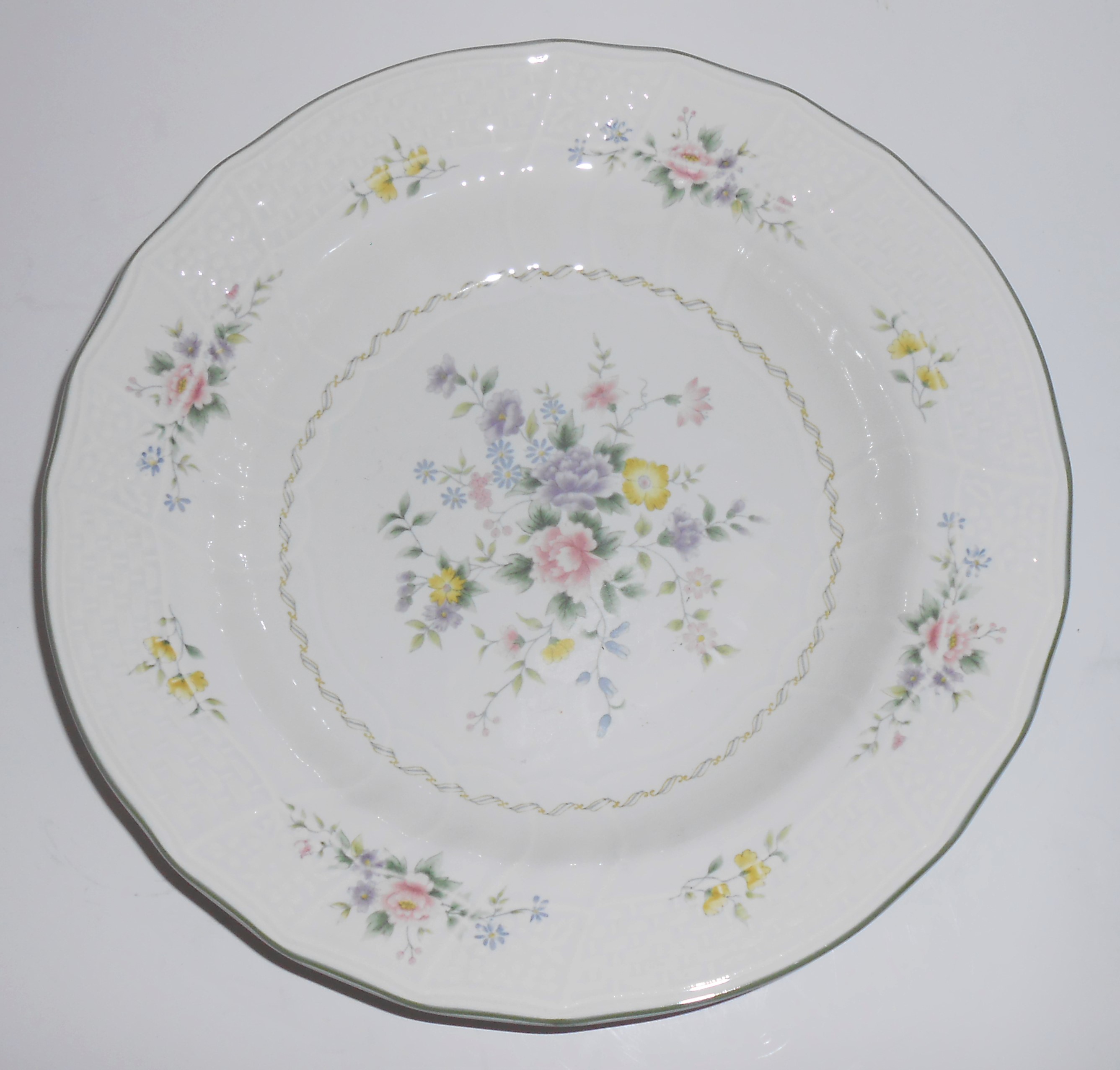 Mikasa China Antique Rose Rimmed Soup Bowl