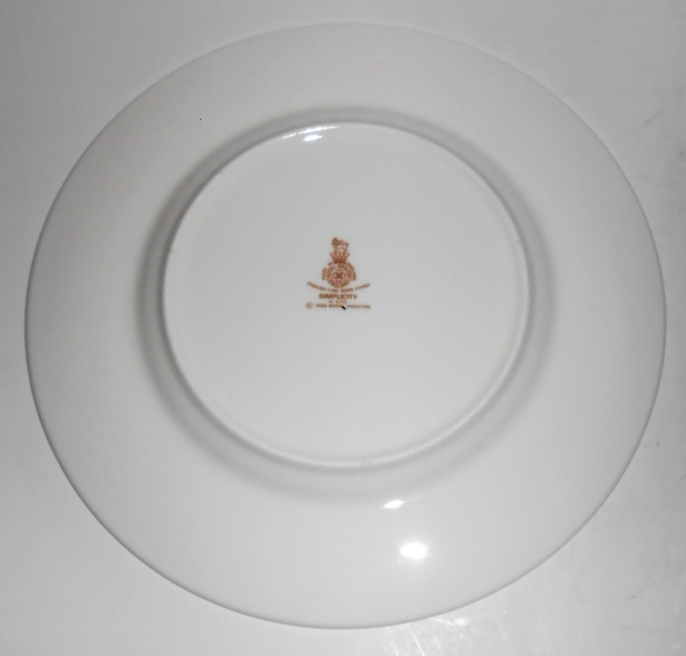 Royal Doulton China Platinum Band Simplicity Salad Pl