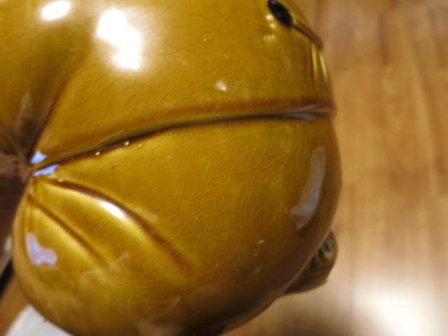 Vintage King Bear Cookie Jar Japan Mid Century as is