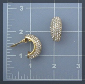 Earrings Swarovski Crystal Crisian Dior Clip