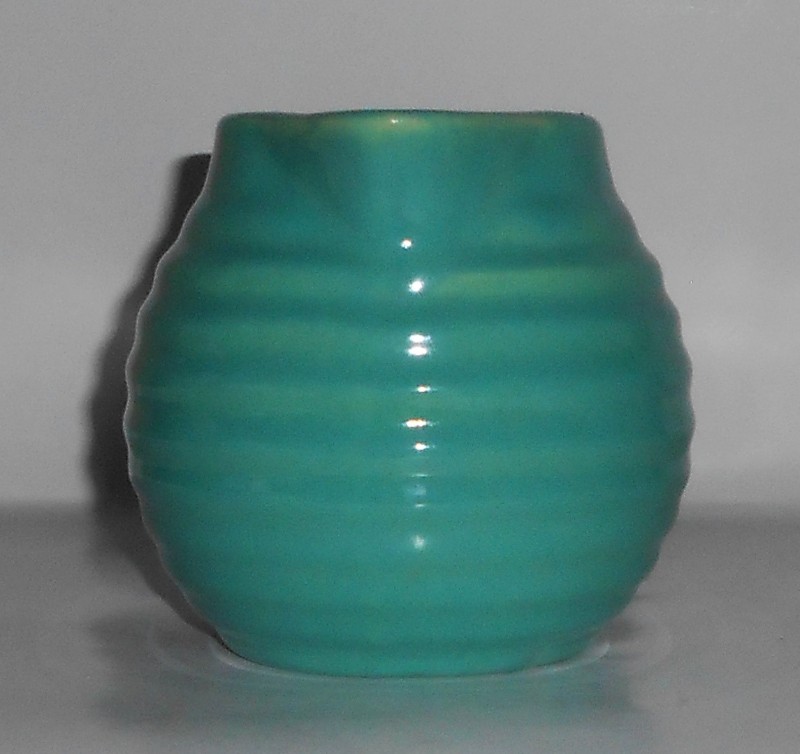VINTAGE Bauer Pottery Ring Ware Jade 1-1/2 Pint Pitcher #1