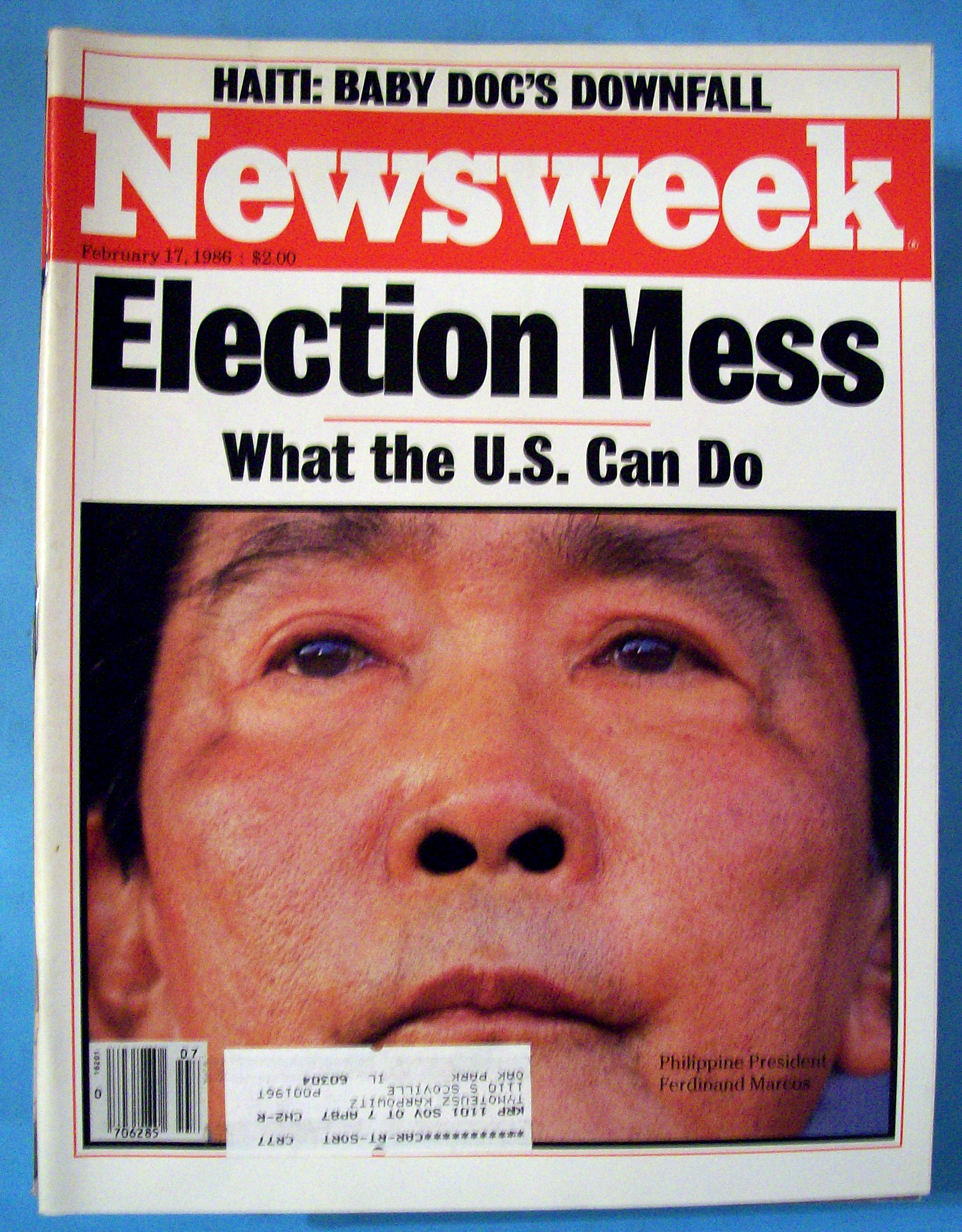 Newsweek Magazine - February 17, 1986 - Election Mess
