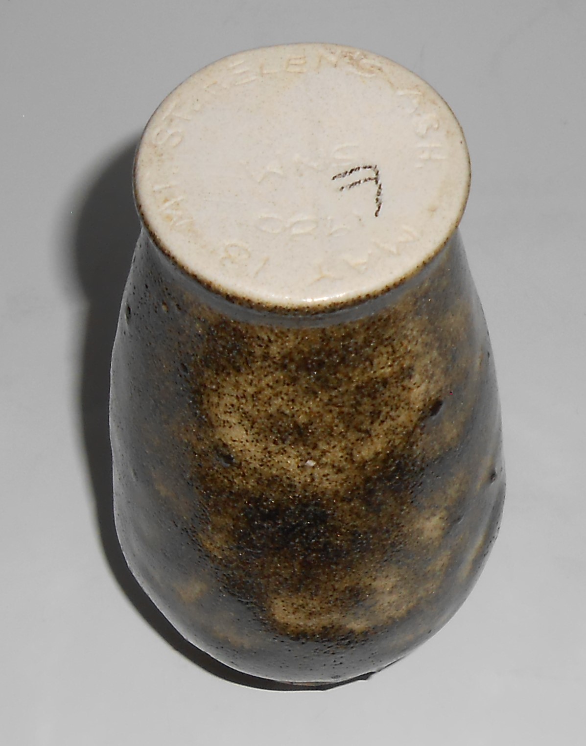 Vintage 1980 Mt. St. Helens Ash Glazed Vase