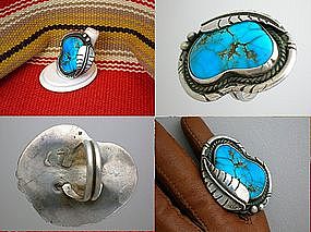 Native American Turquoise Sterling Silver Ring